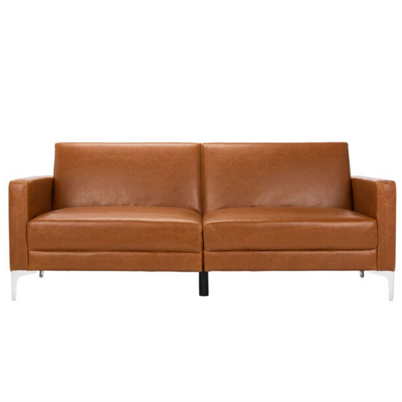 Safavieh Chelsea Foldable Futon Bed in Cognac