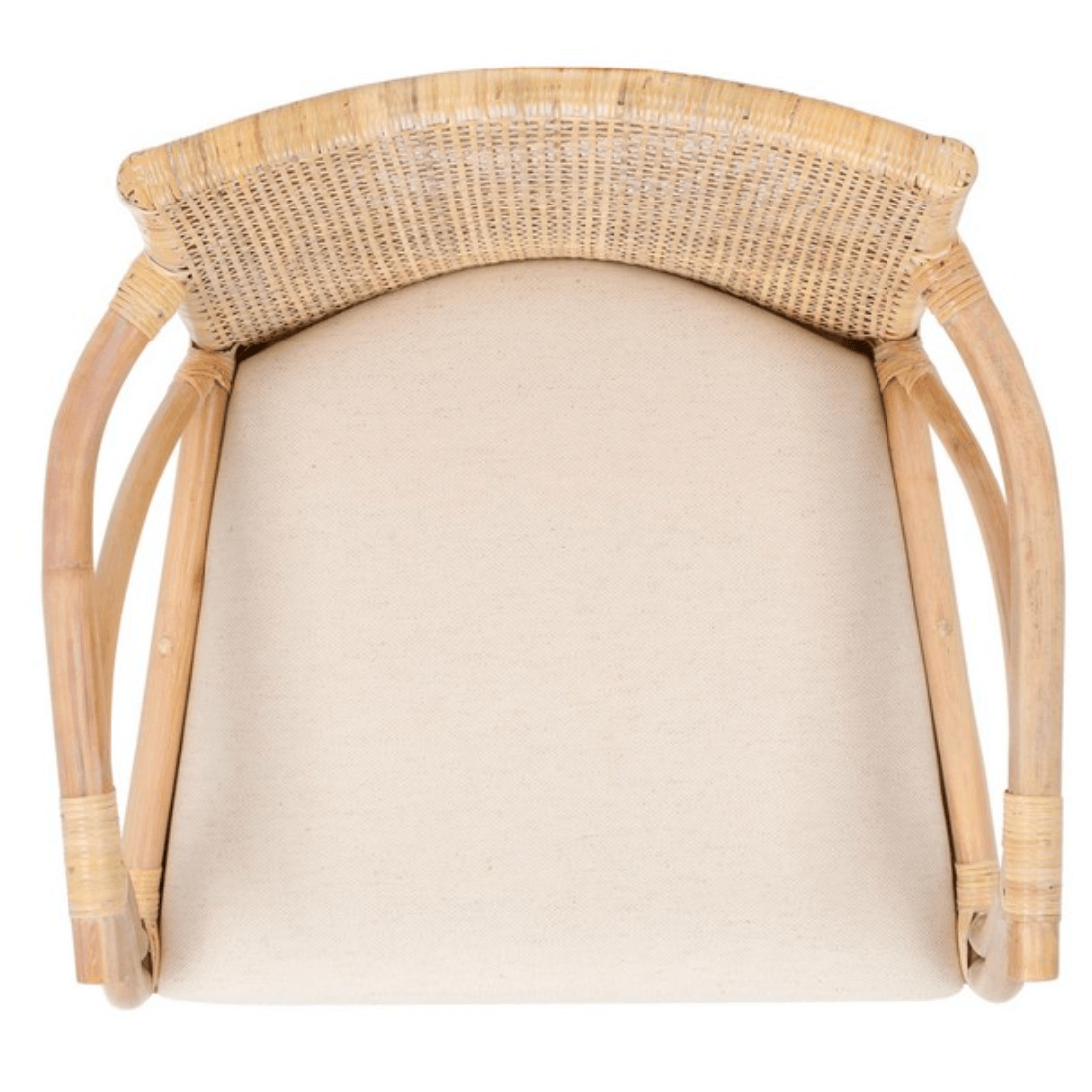 Gianni Rattan Counter Stool in White Wash with Wooden Legs