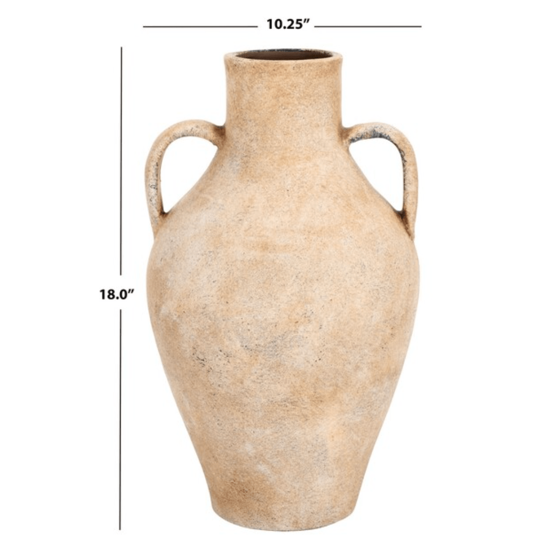 Mesa Stoneware Vase with Handle Design