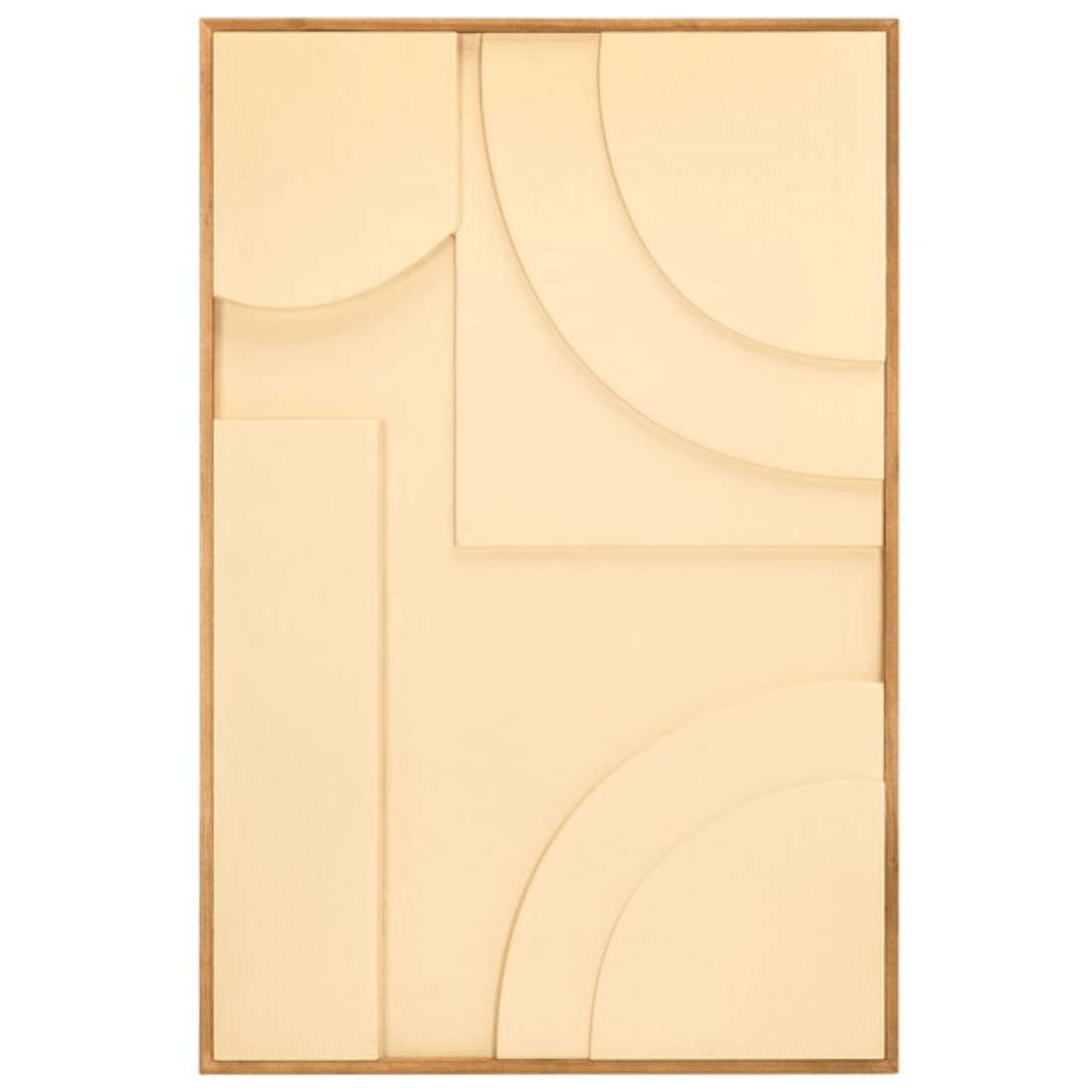 Modern Geometry Wall Art in Natural (Set of 2)