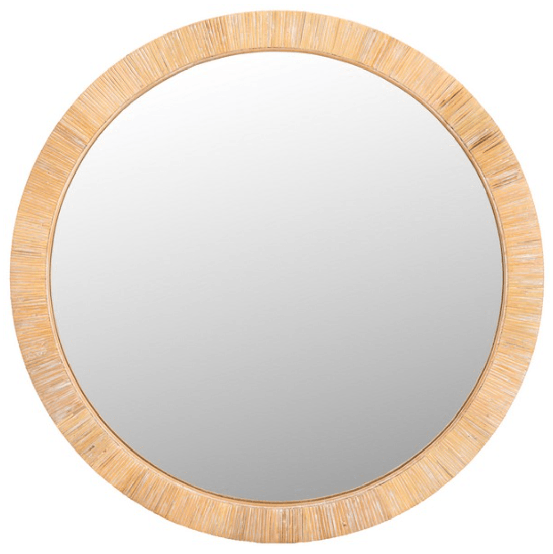 Mila Wooden Frame Mirror with Vine Border