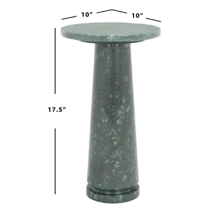 Valentia Marble Accent Table in Green