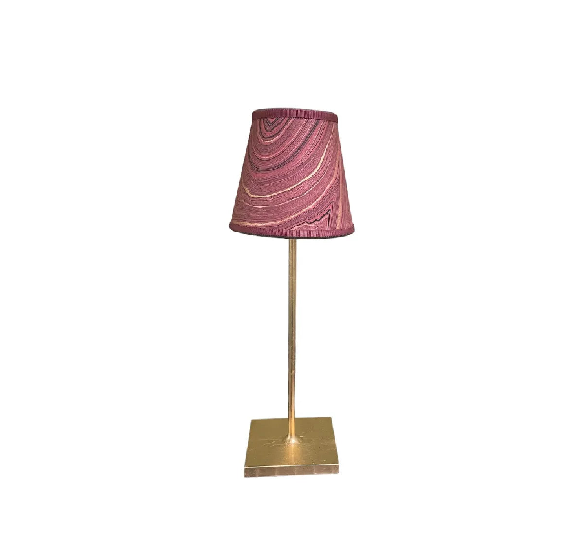 Small Marble Shade Cover in Burgundy