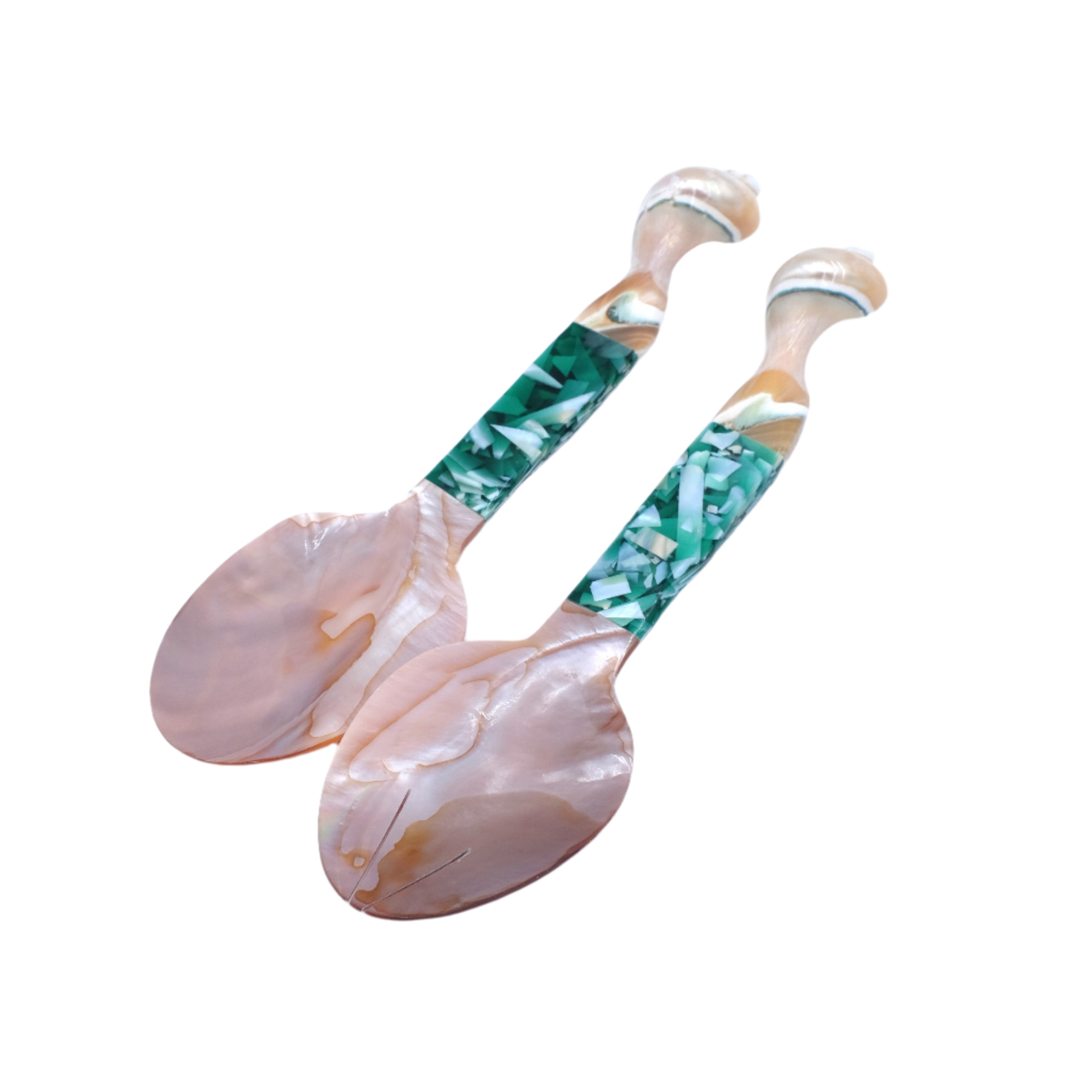 Seashell Serving Set in Green