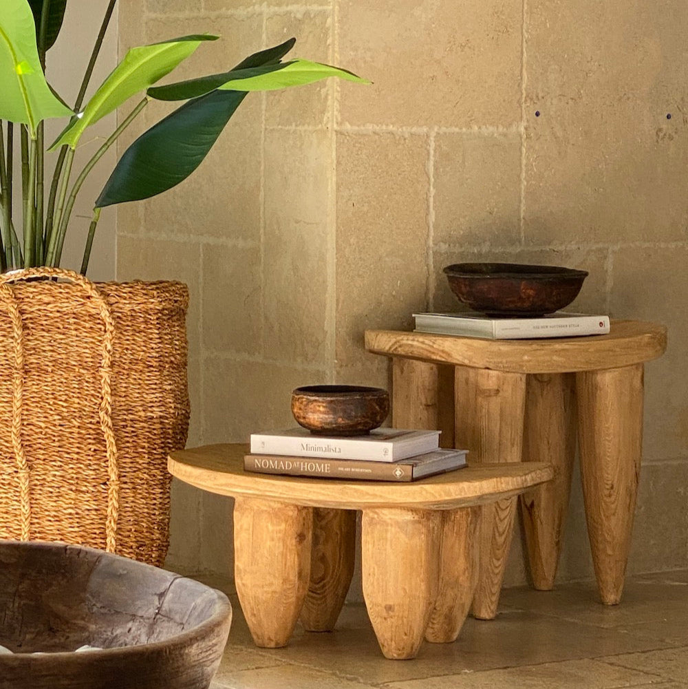 Senufo Elm Stool Small