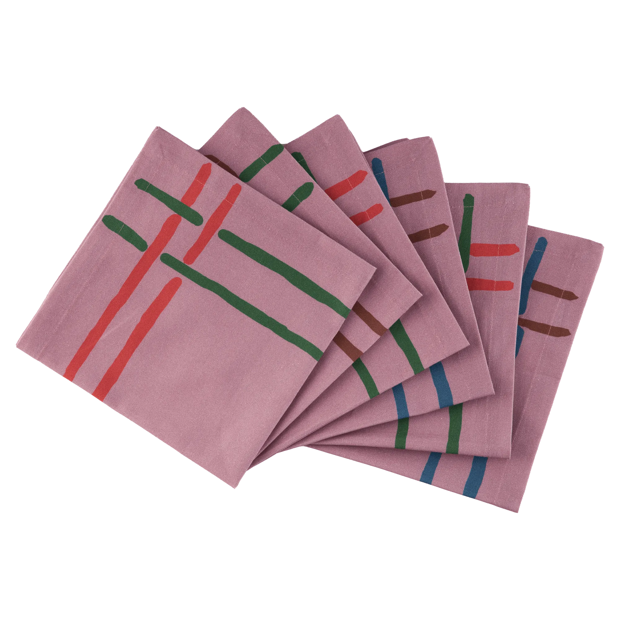 6 Napkins La Vie en Rose