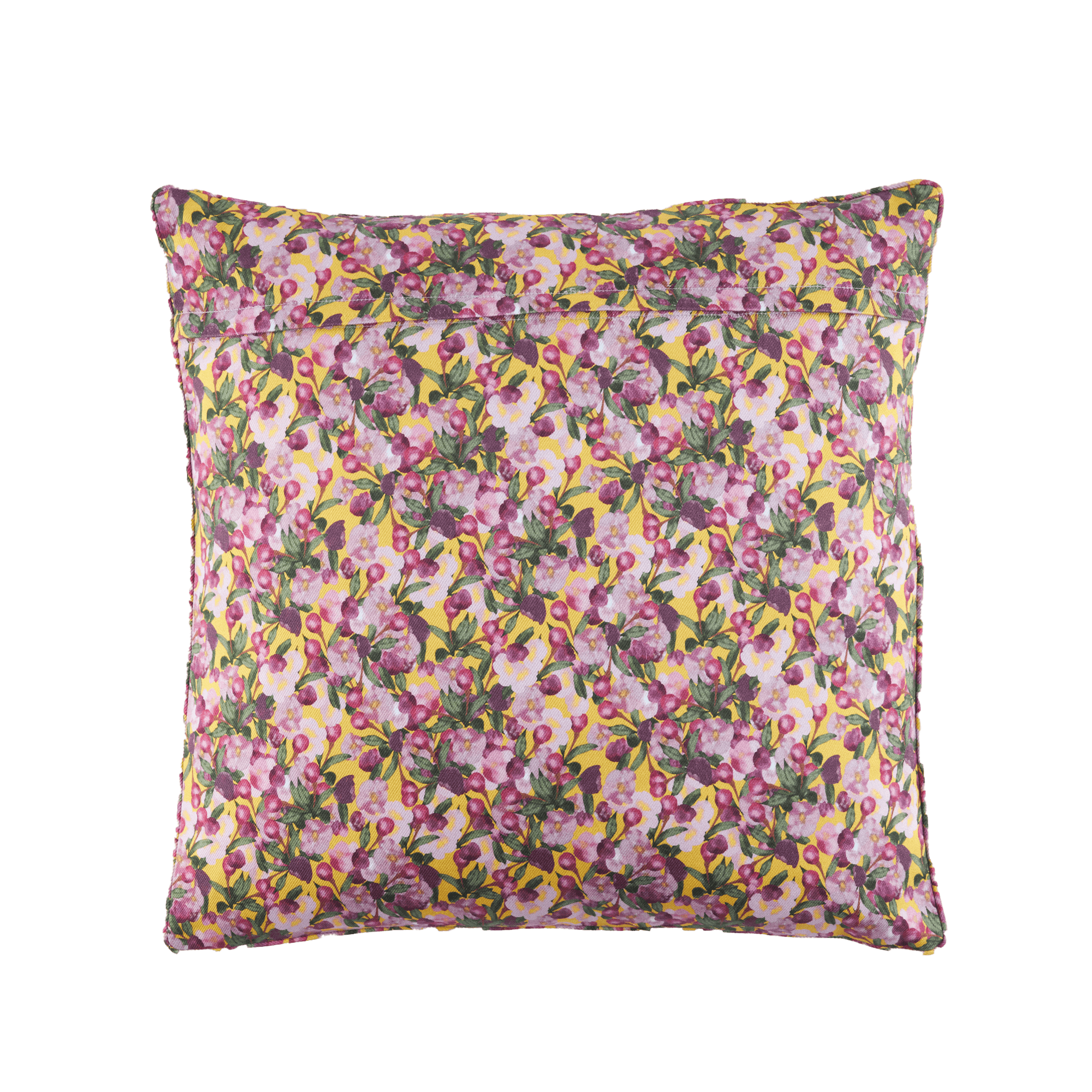 Square Pillow Cover Romance is Dead Yellow