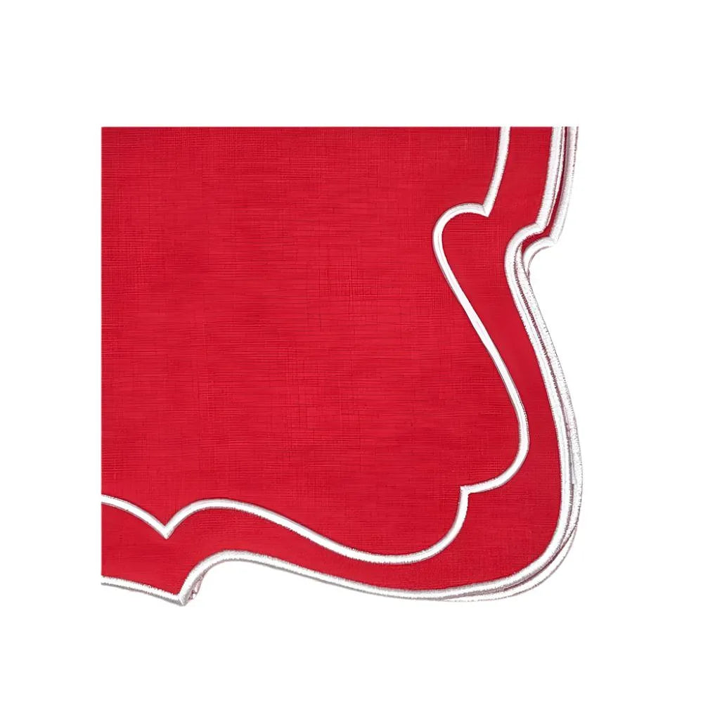 Flying Sheep Country Studio Collection - Belle Napkin - Red (Set of 4)