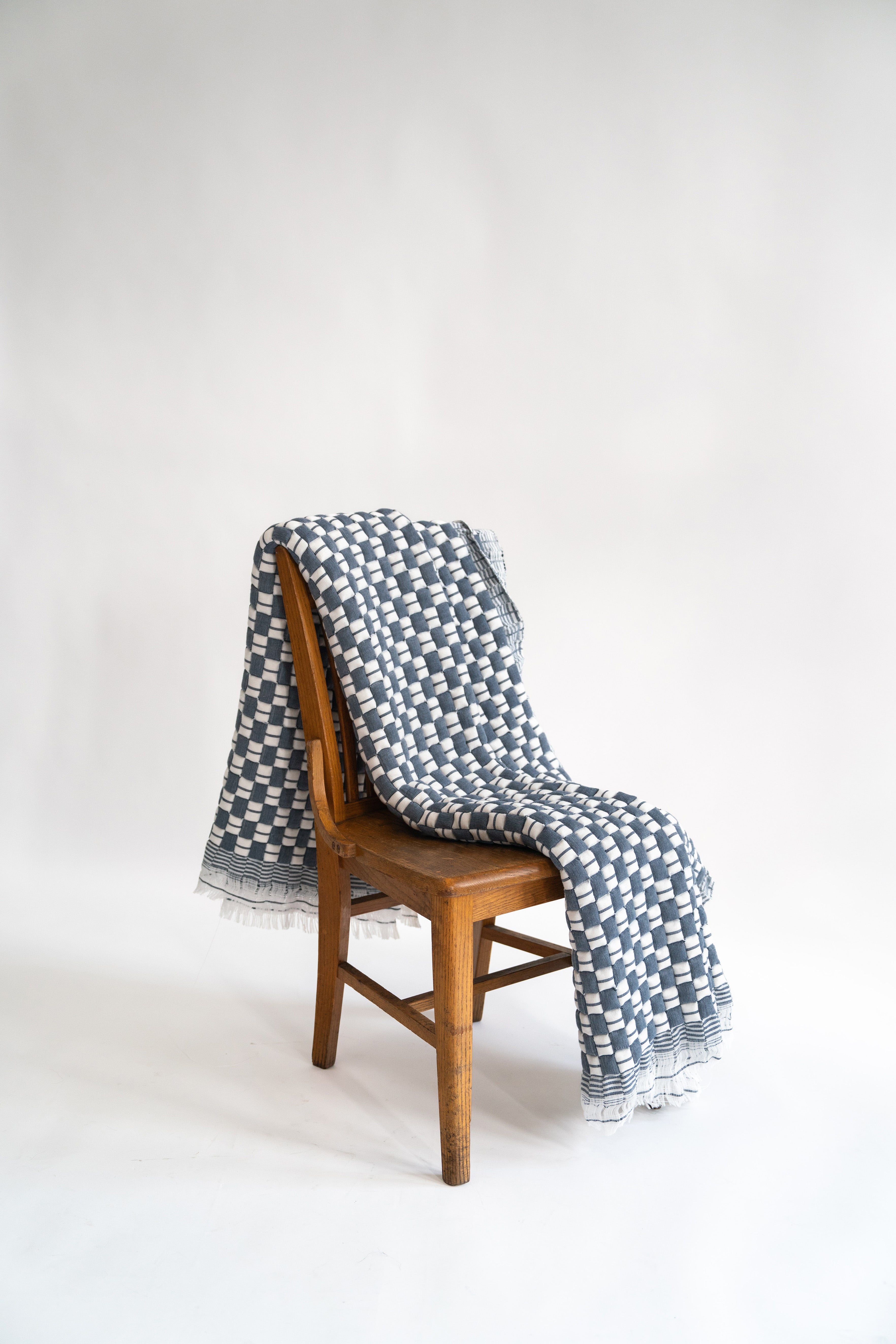 Blue Checkered Sujani Quilt