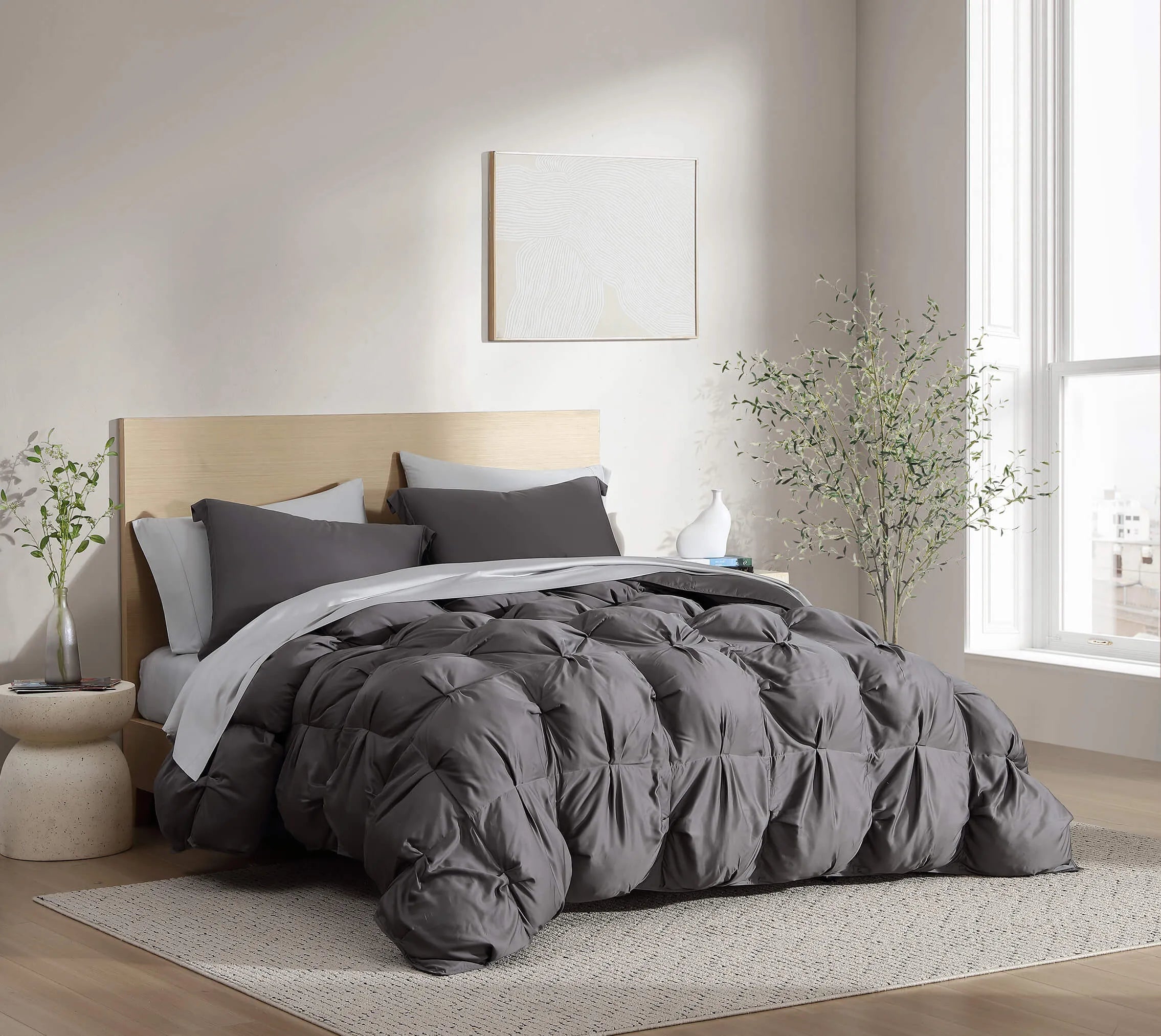 Premium Bamboo Bubble Comforter Bundle