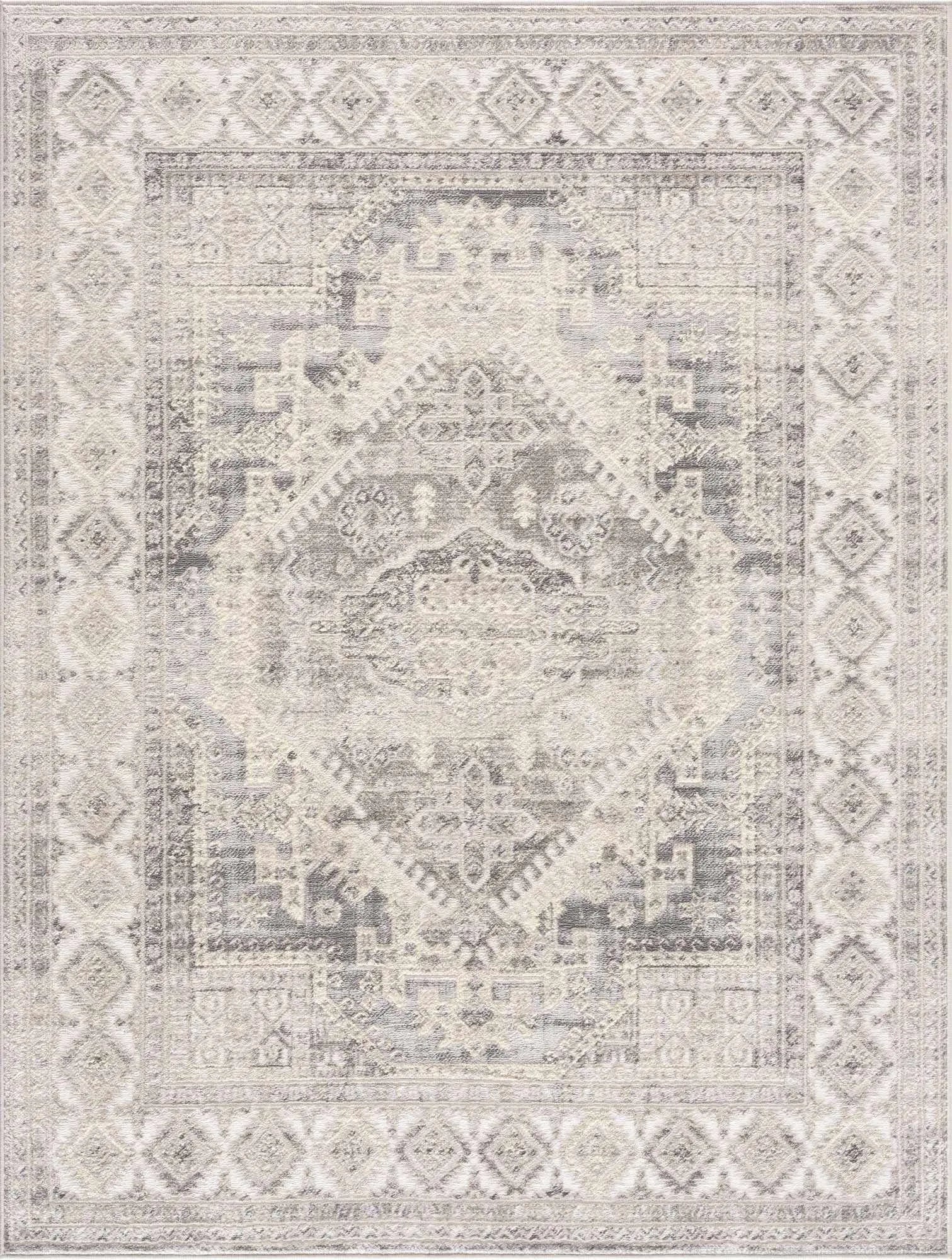 Brend Taupe Medallion Area Rug