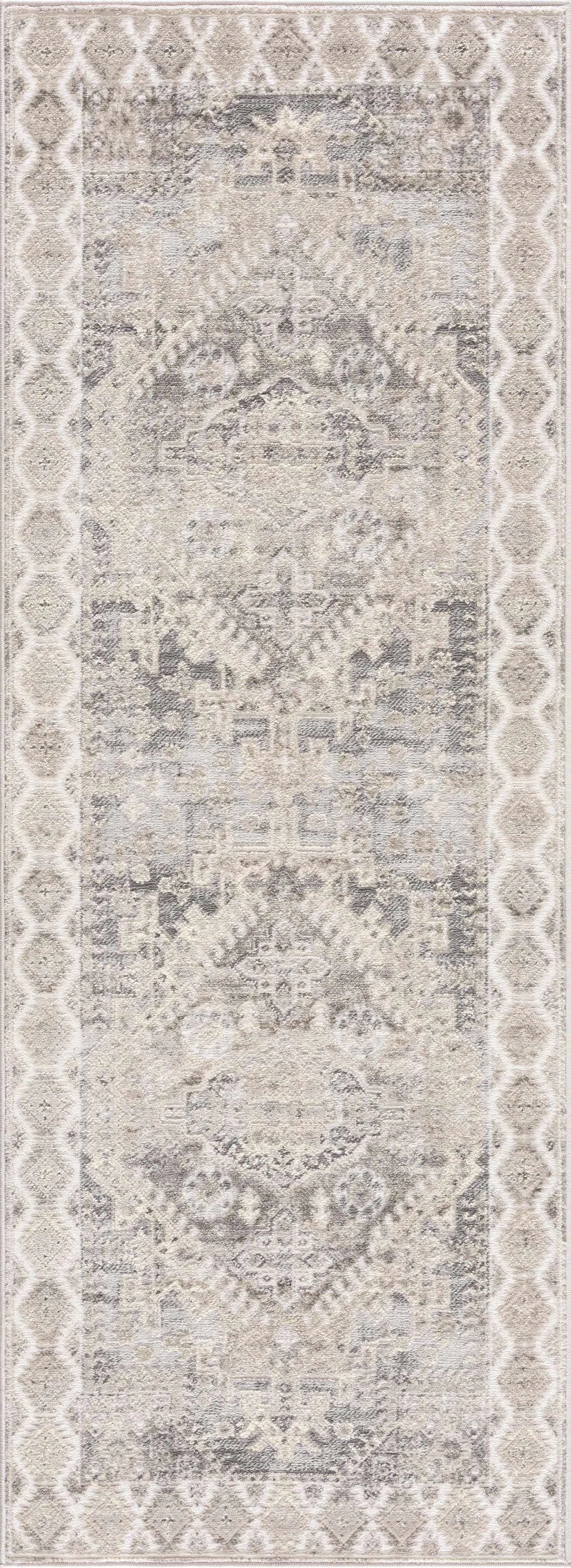 Brend Taupe Medallion Area Rug