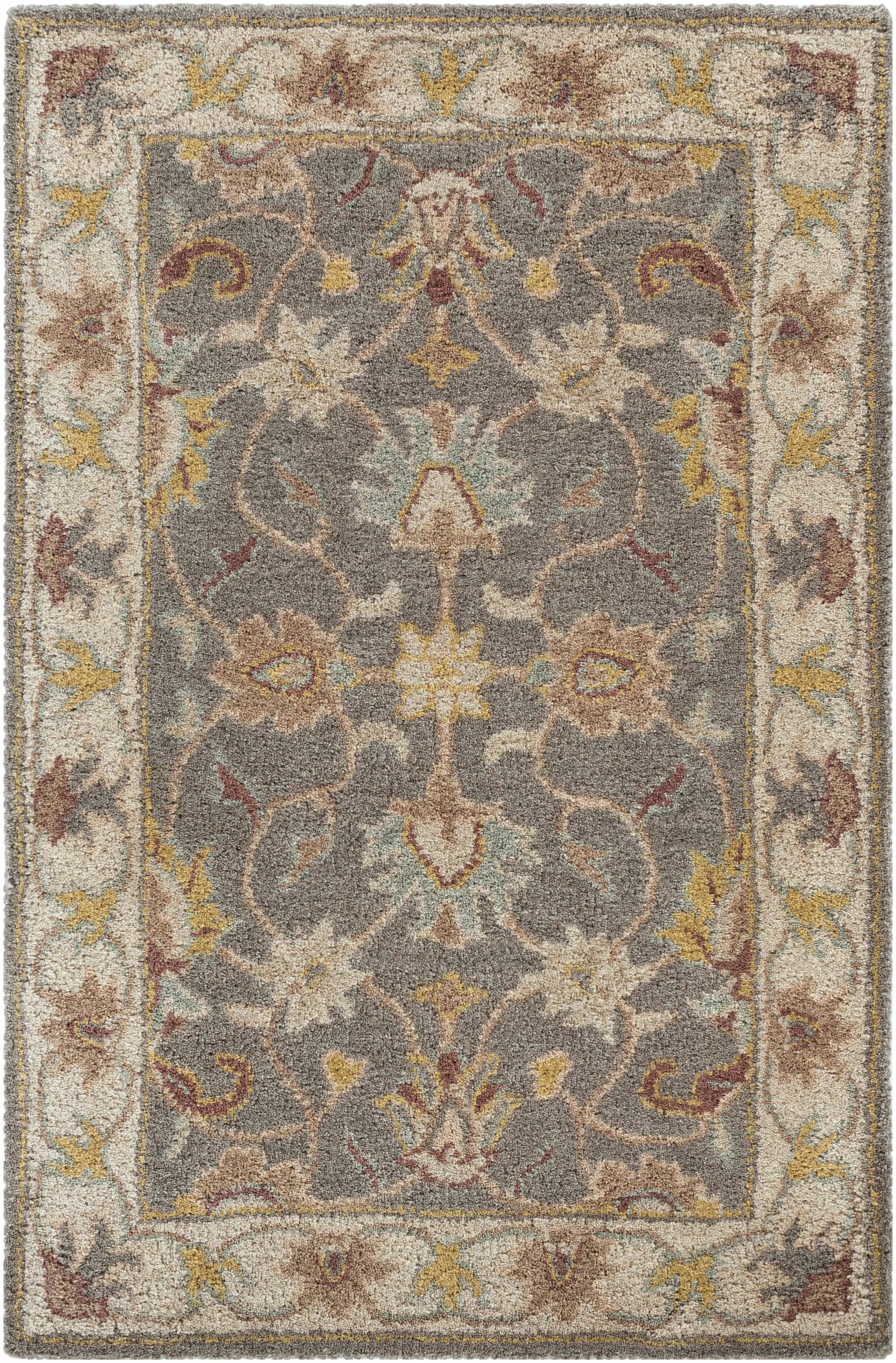 Cherryfield Hand Tufted Taupe Wool Rug