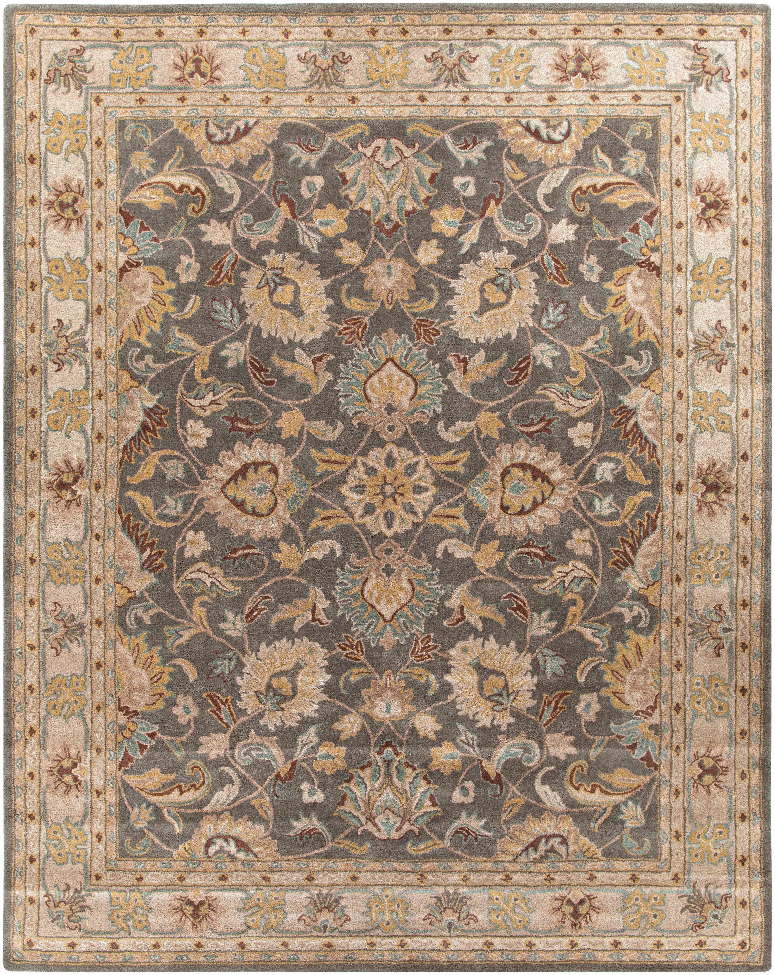 Cherryfield Hand Tufted Taupe Wool Rug