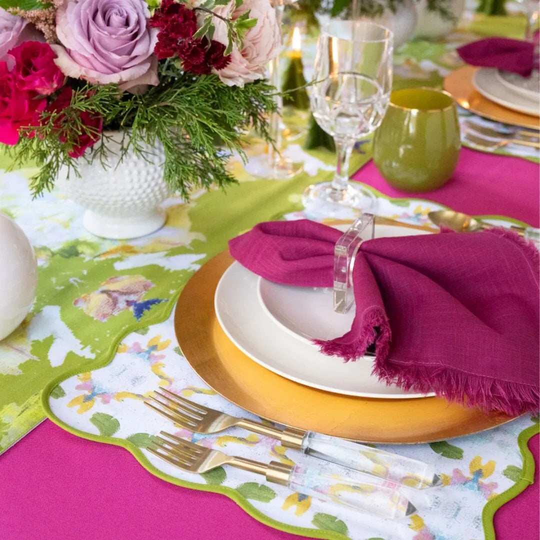 Dogwood Scalloped Placemats