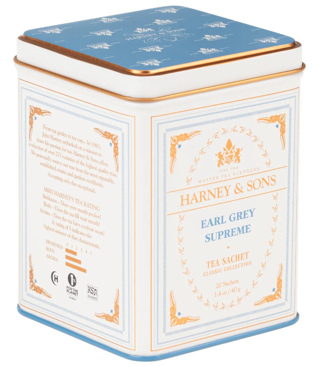 Earl Grey Supreme,  Classic Tin of 20 Sachets