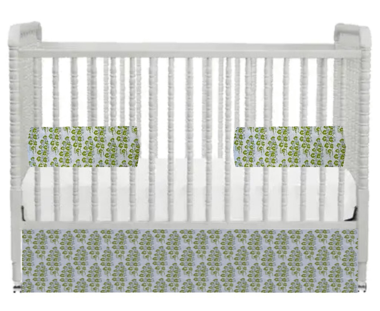 Willow in Marine Blue Crib Skirt