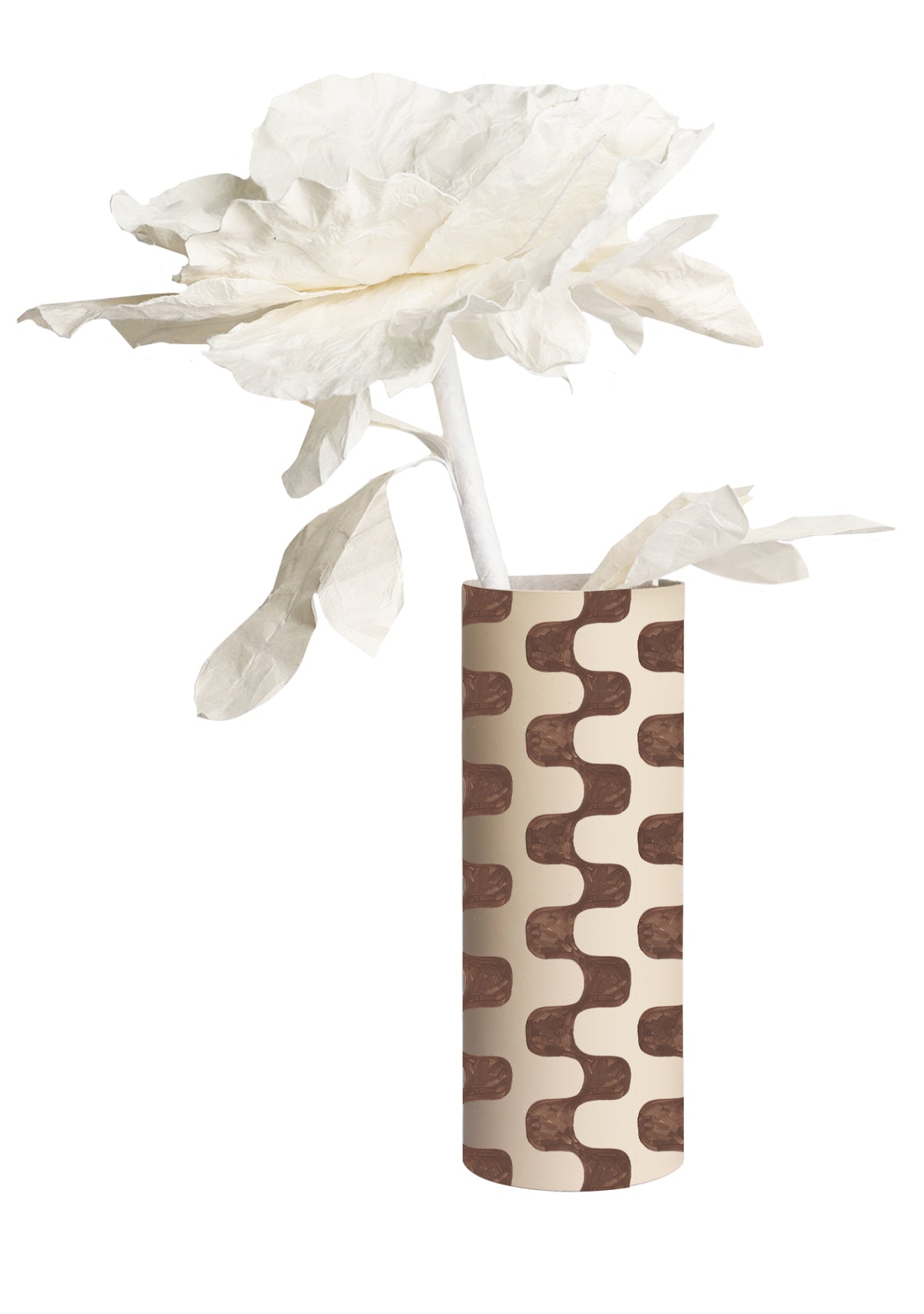 Warm Retro Beige Vase