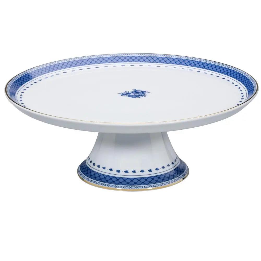 Vista Alegre Vista Alegre Cozinha Velha Footed Cake Plate