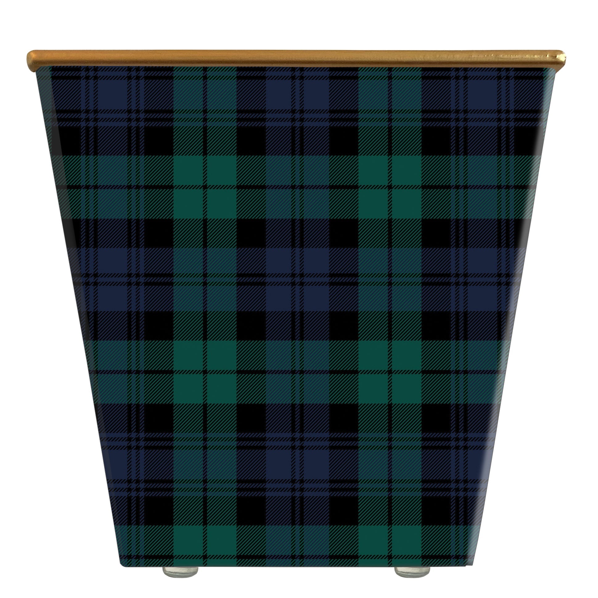 WHH Black Watch Plaid Cachepot Candle