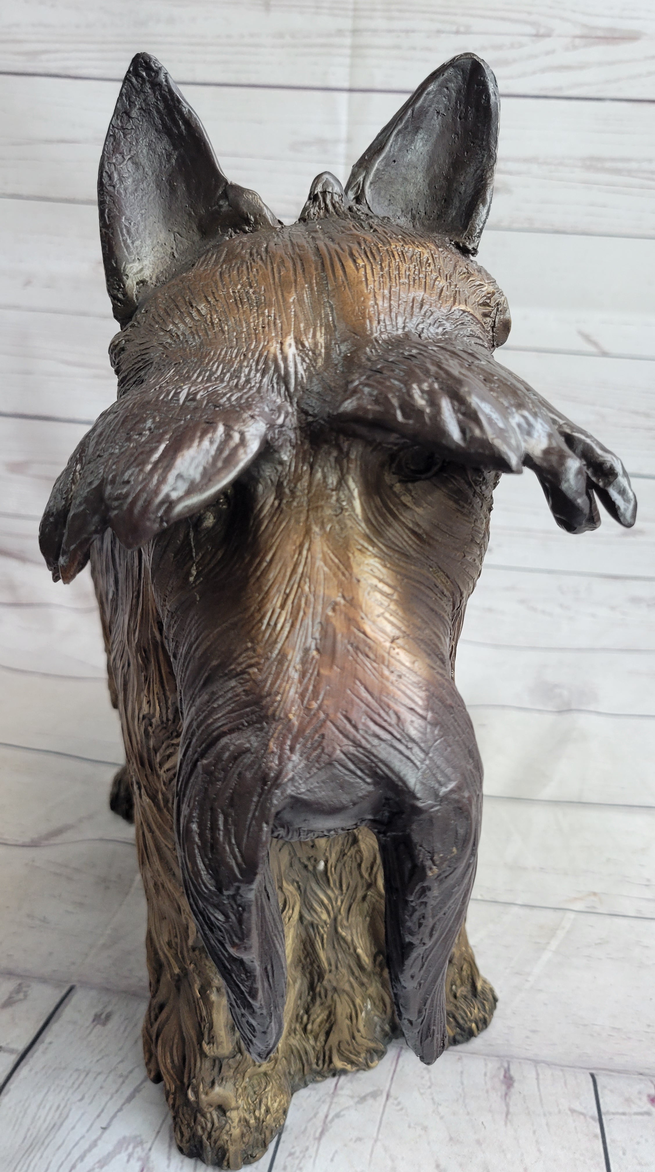 Scottish Terrier Dog Bronze Metal Sculpture Statue Figure Figurine Handmade Art 16" x 20"