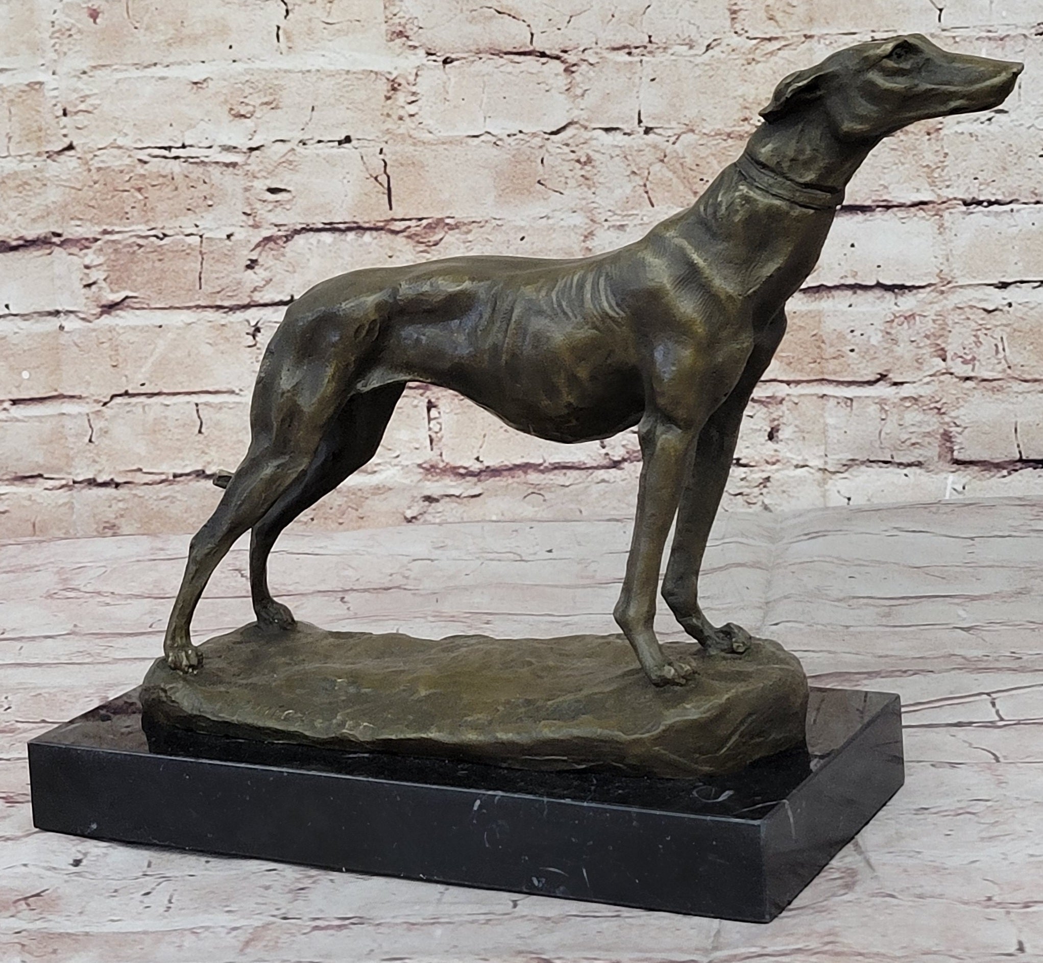 FREMIET GREYHOUNDS RACING DOG BRONZE SCULPTURE HOT CAST HOME OFFICE DECORATION