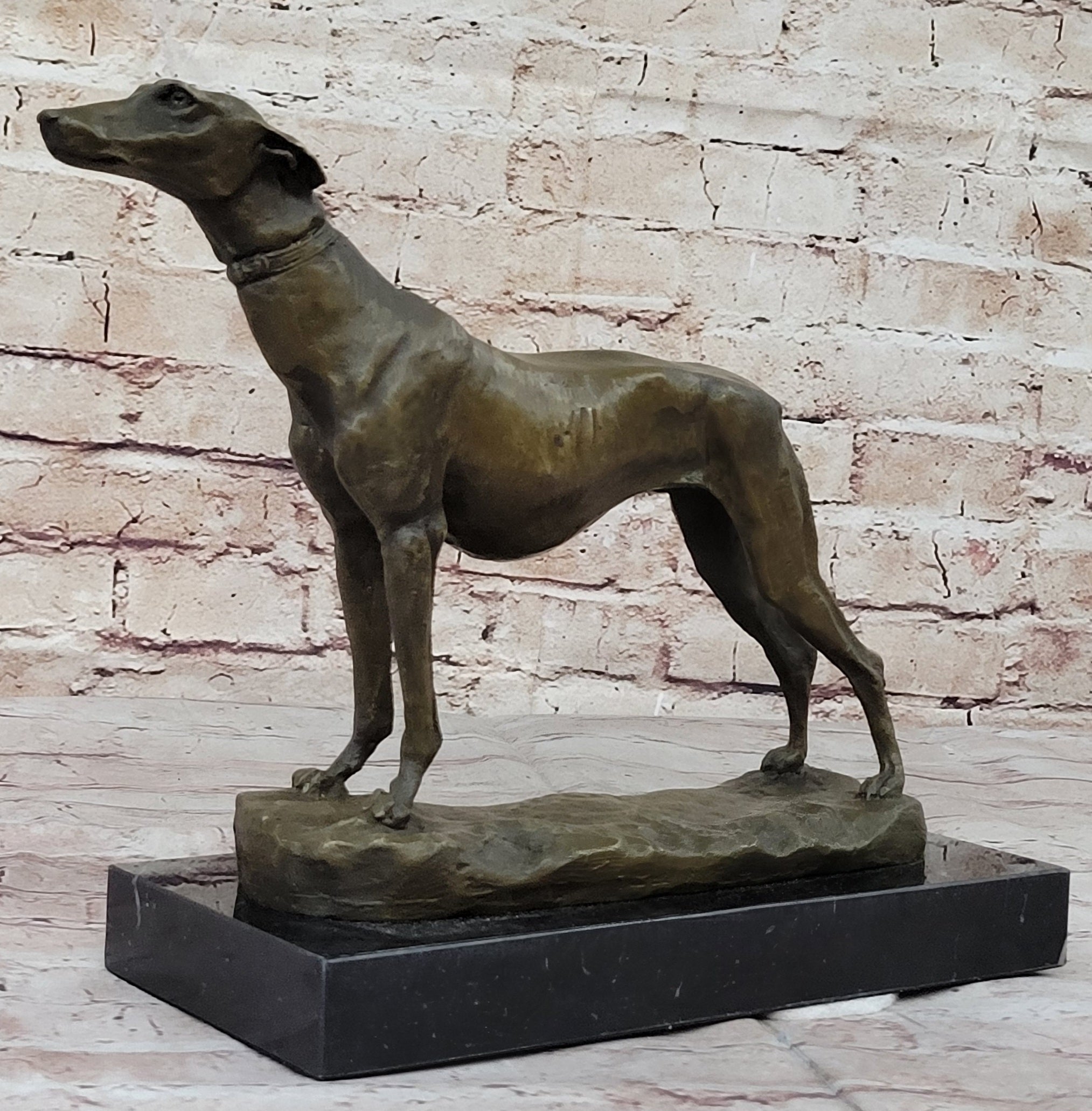 FREMIET GREYHOUNDS RACING DOG BRONZE SCULPTURE HOT CAST HOME OFFICE DECORATION