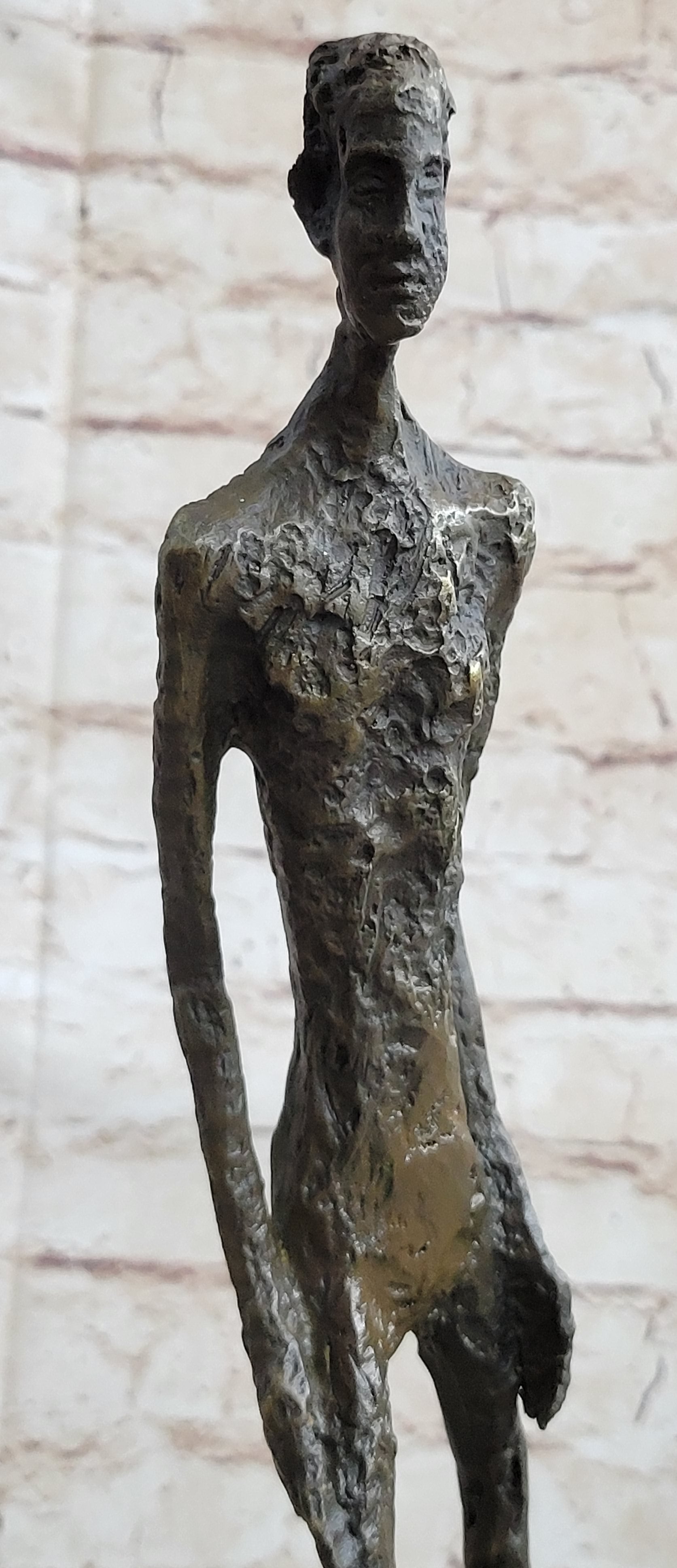 WALKING MAN after Giacometti Bronze Statue Sculpture Modern Art 18" x 10"