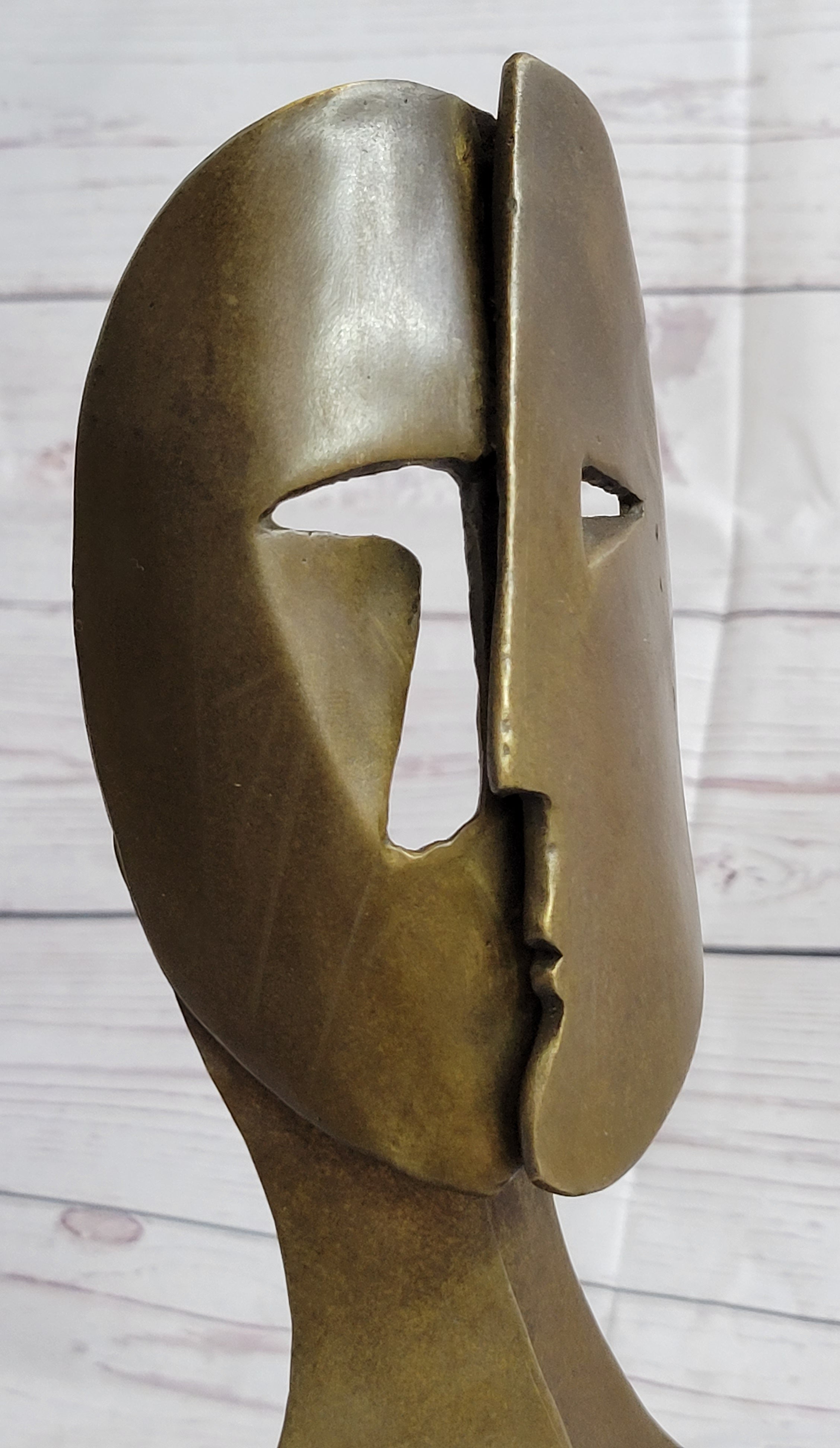 Pablo Picasso Two Faces Mask Modern Art Cubism Statue Sculpture Decor 11" x 6"