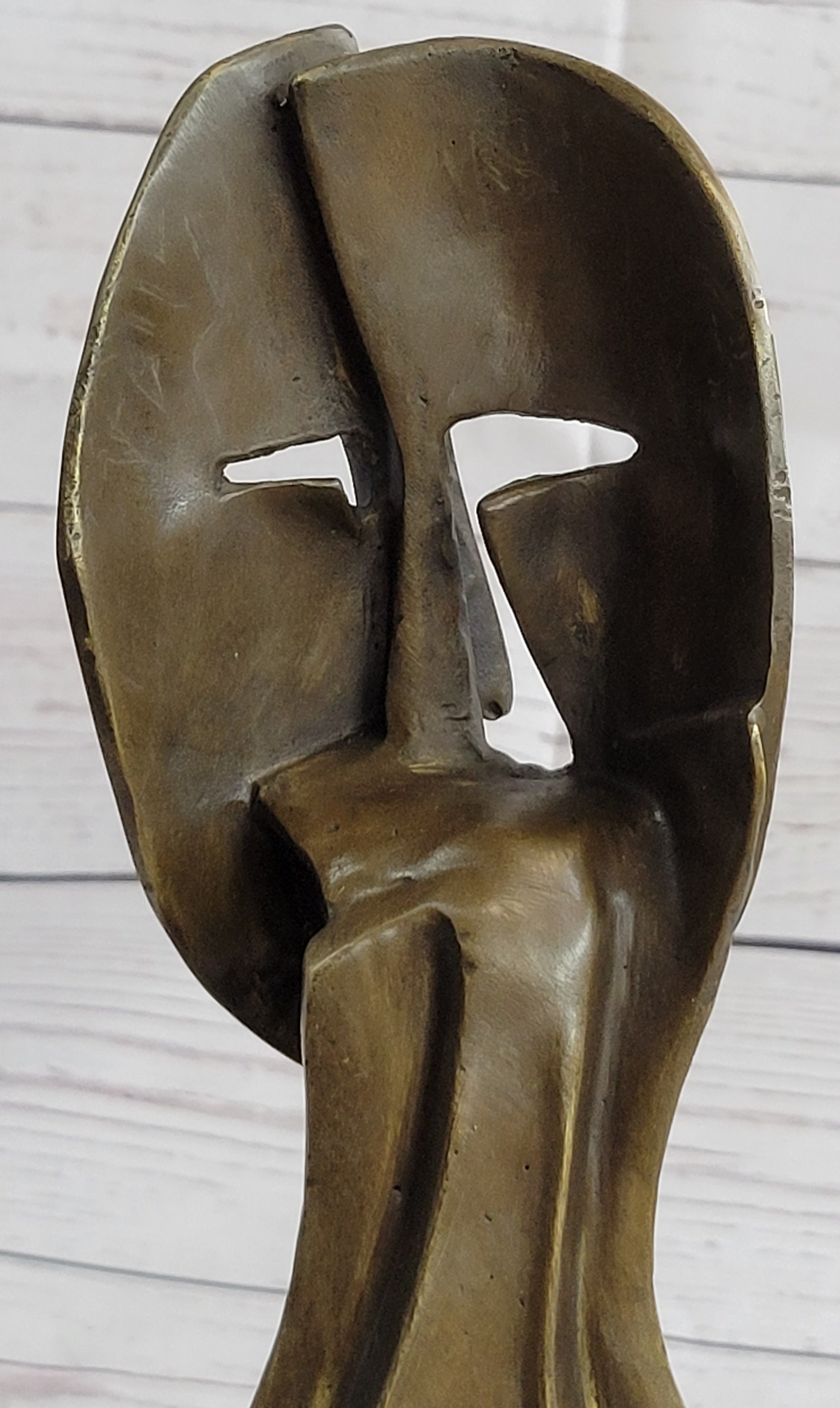 Pablo Picasso Two Faces Mask Modern Art Cubism Statue Sculpture Decor 11" x 6"