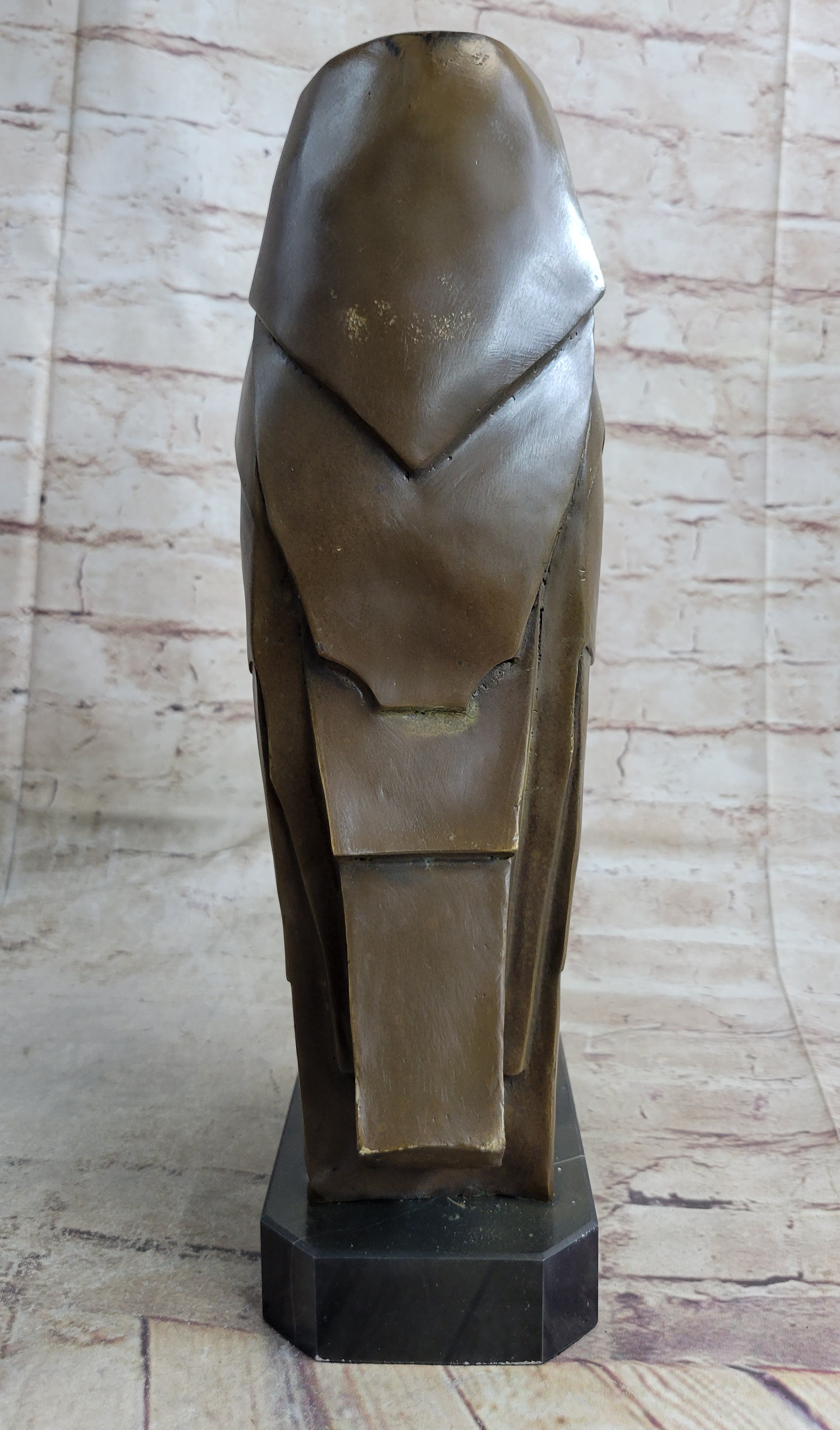 Salvador Dali Abstract Modern Art Owl Bronze Sculpture Marble Statue Home Decor