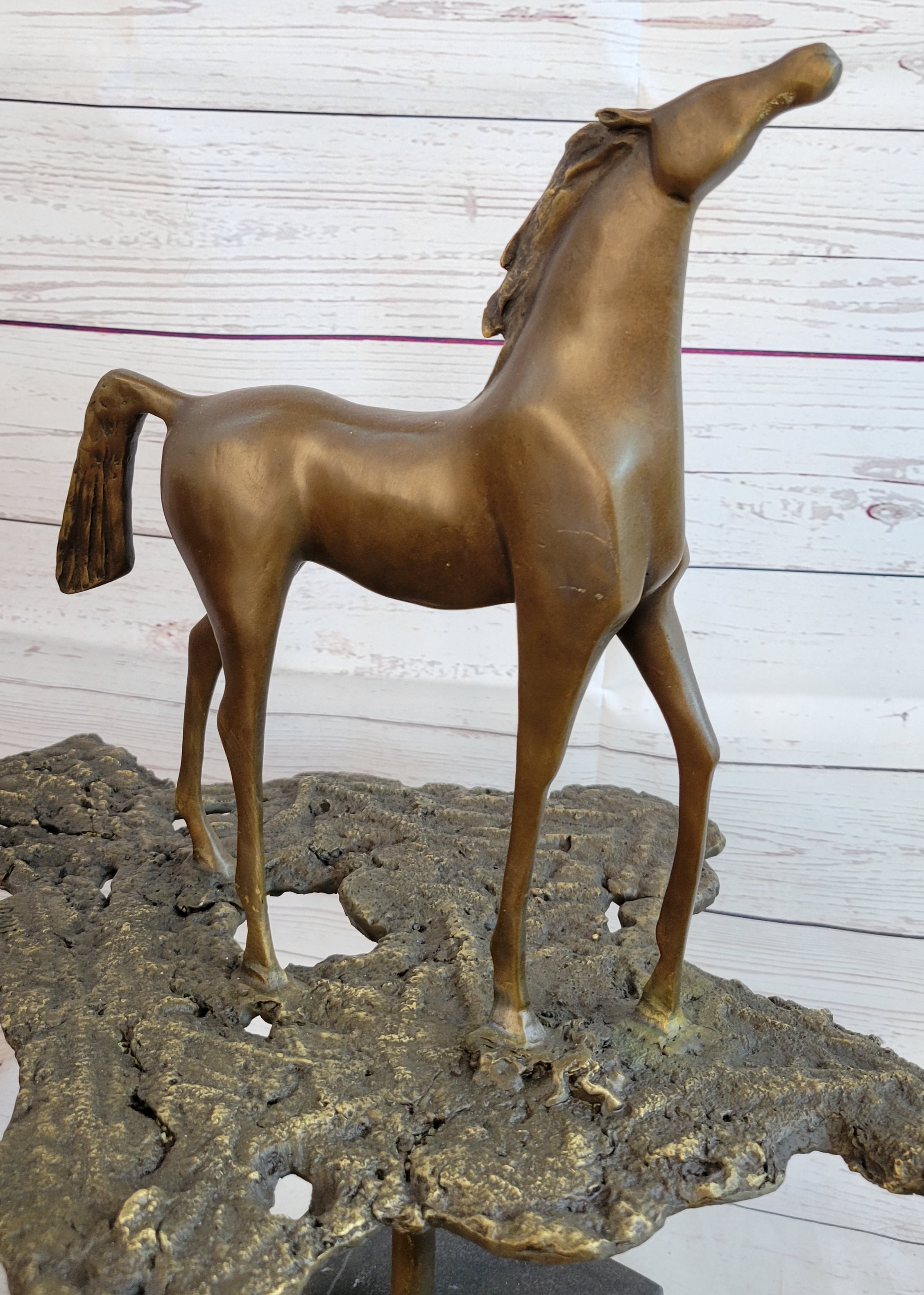 Hand Made Salvador Dali Abstract Horse Modern Artwork Bronze Sculpture Figurine