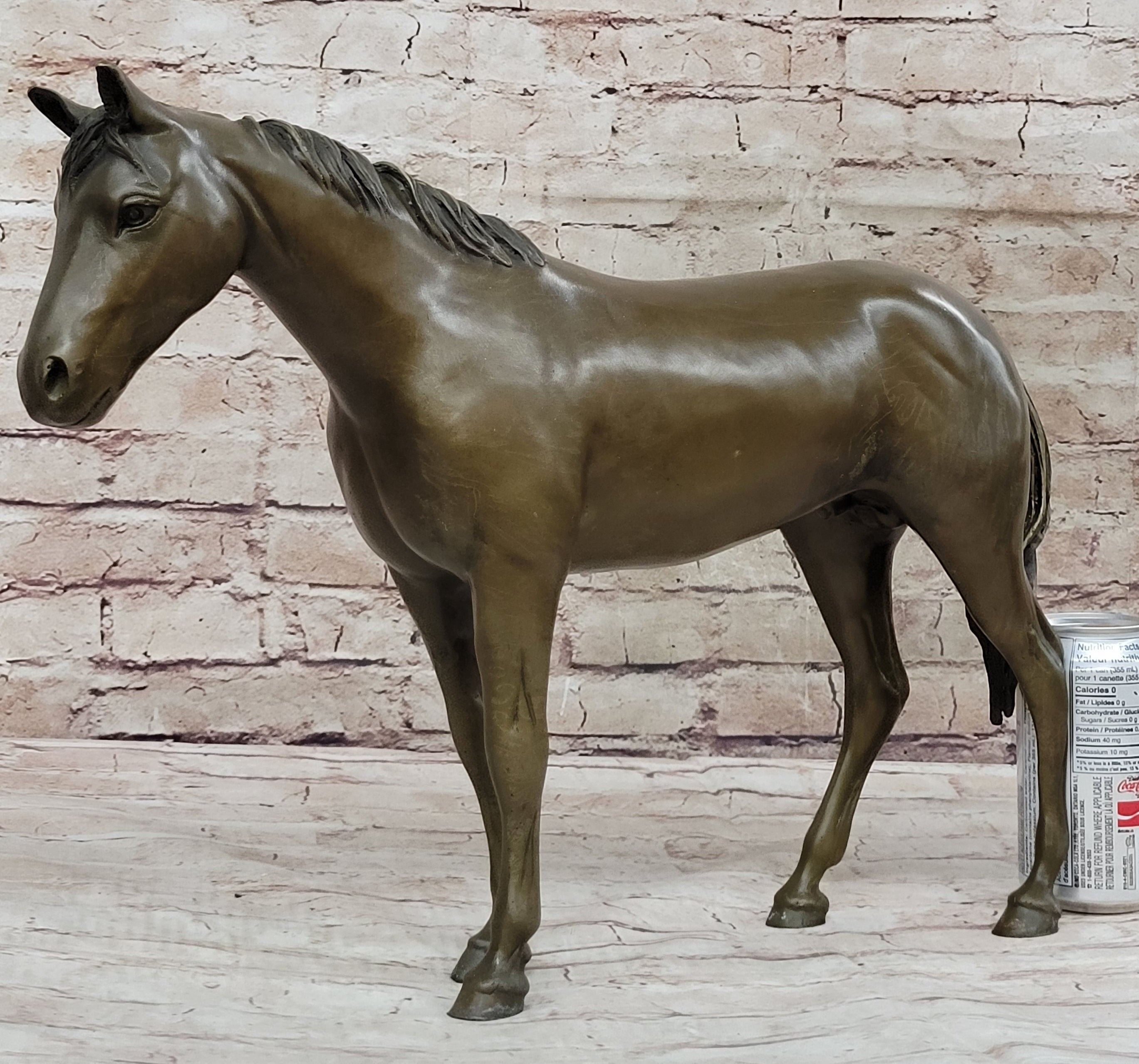 Hot Cast Bronze Horse Figurine Sculpture PJ Mene Art Decor