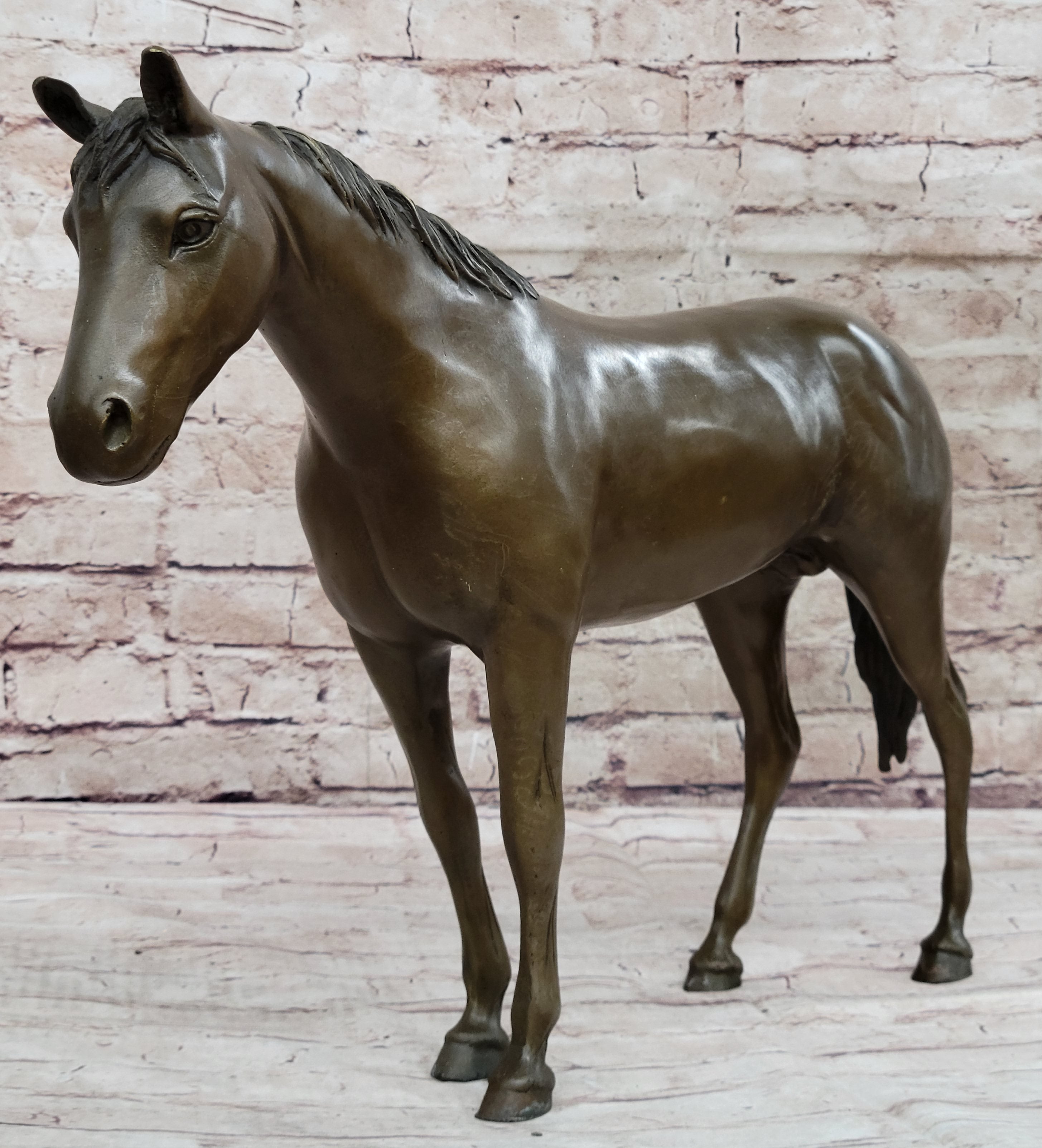 Hot Cast Bronze Horse Figurine Sculpture PJ Mene Art Decor