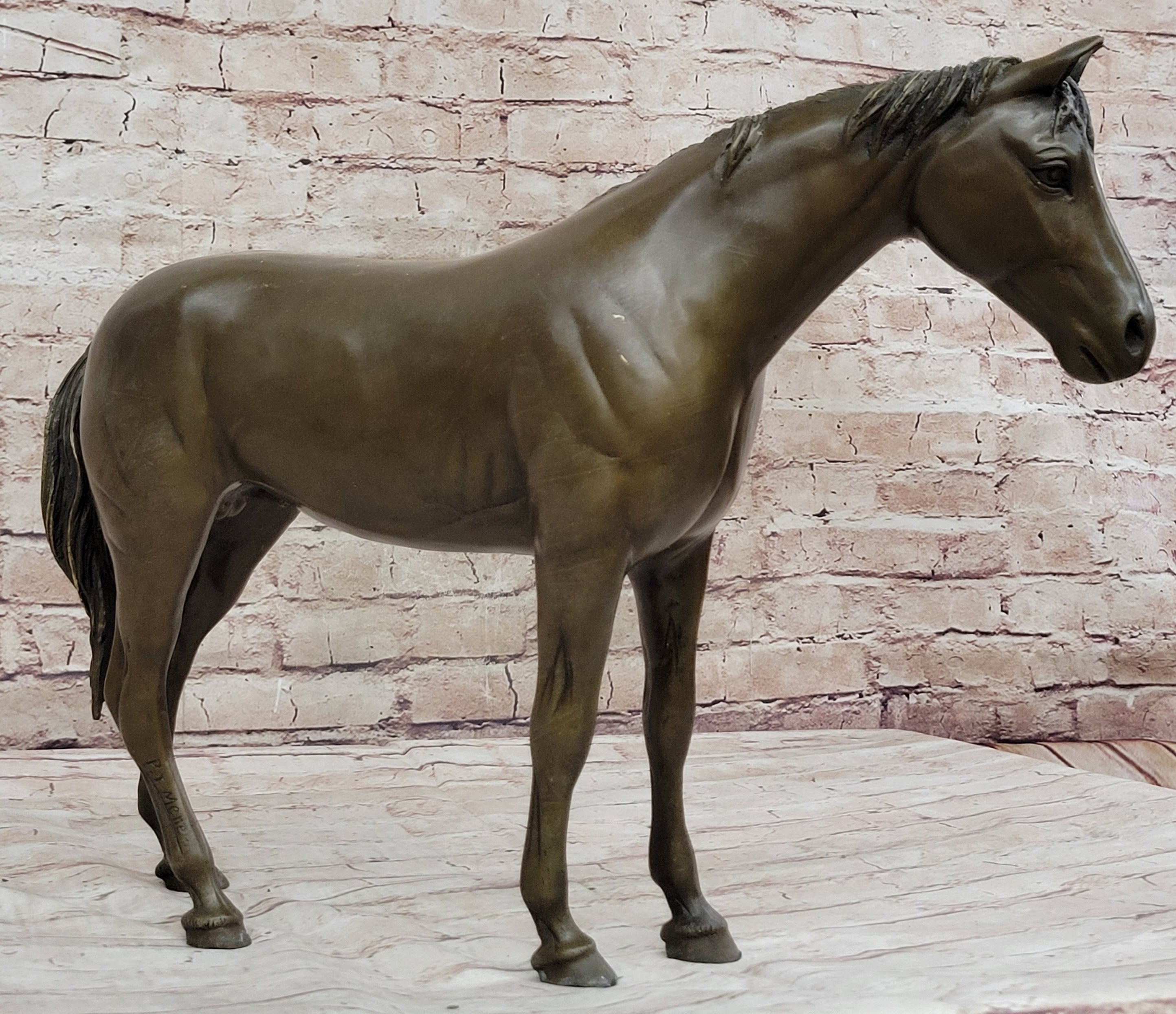 Hot Cast Bronze Horse Figurine Sculpture PJ Mene Art Decor