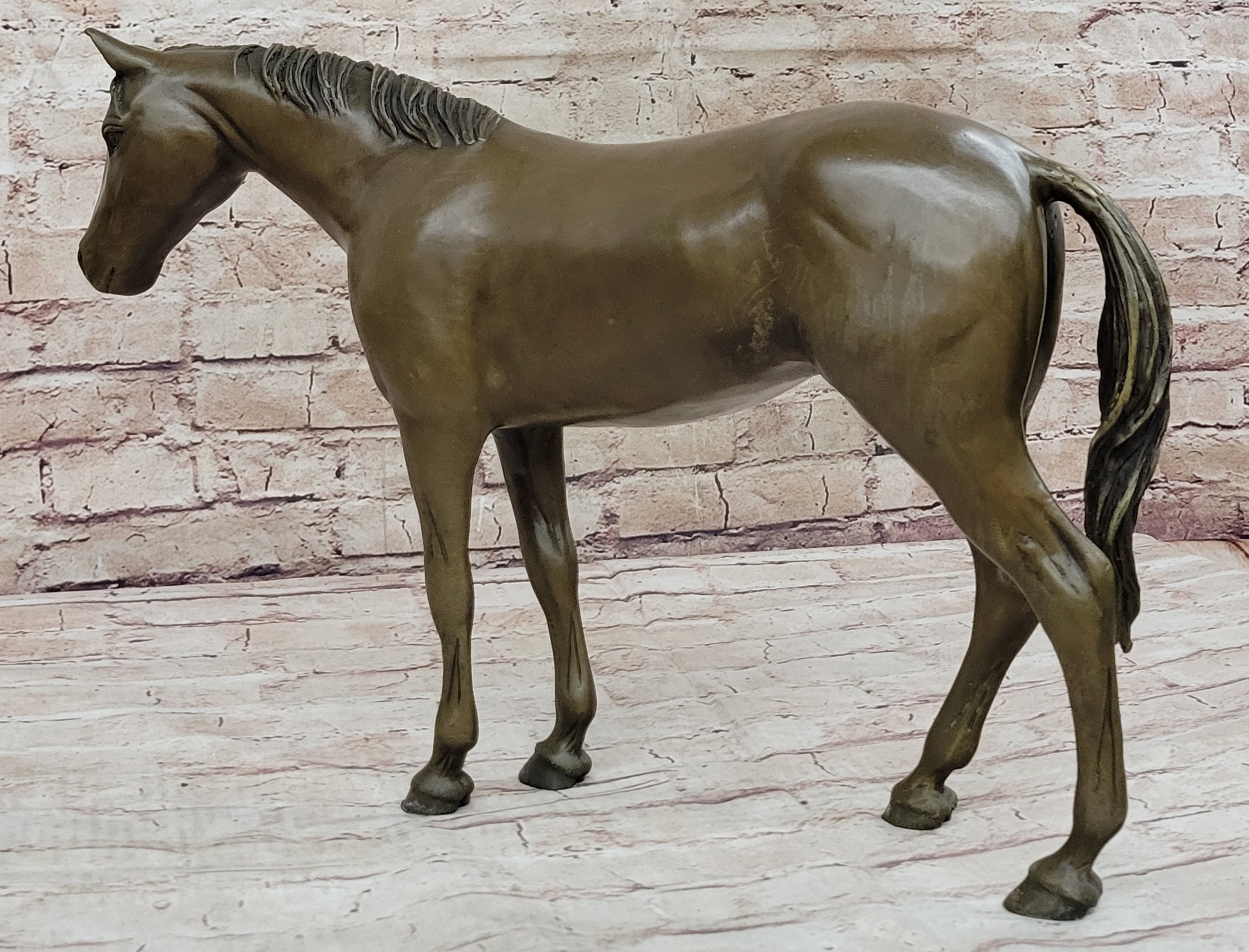 Hot Cast Bronze Horse Figurine Sculpture PJ Mene Art Decor