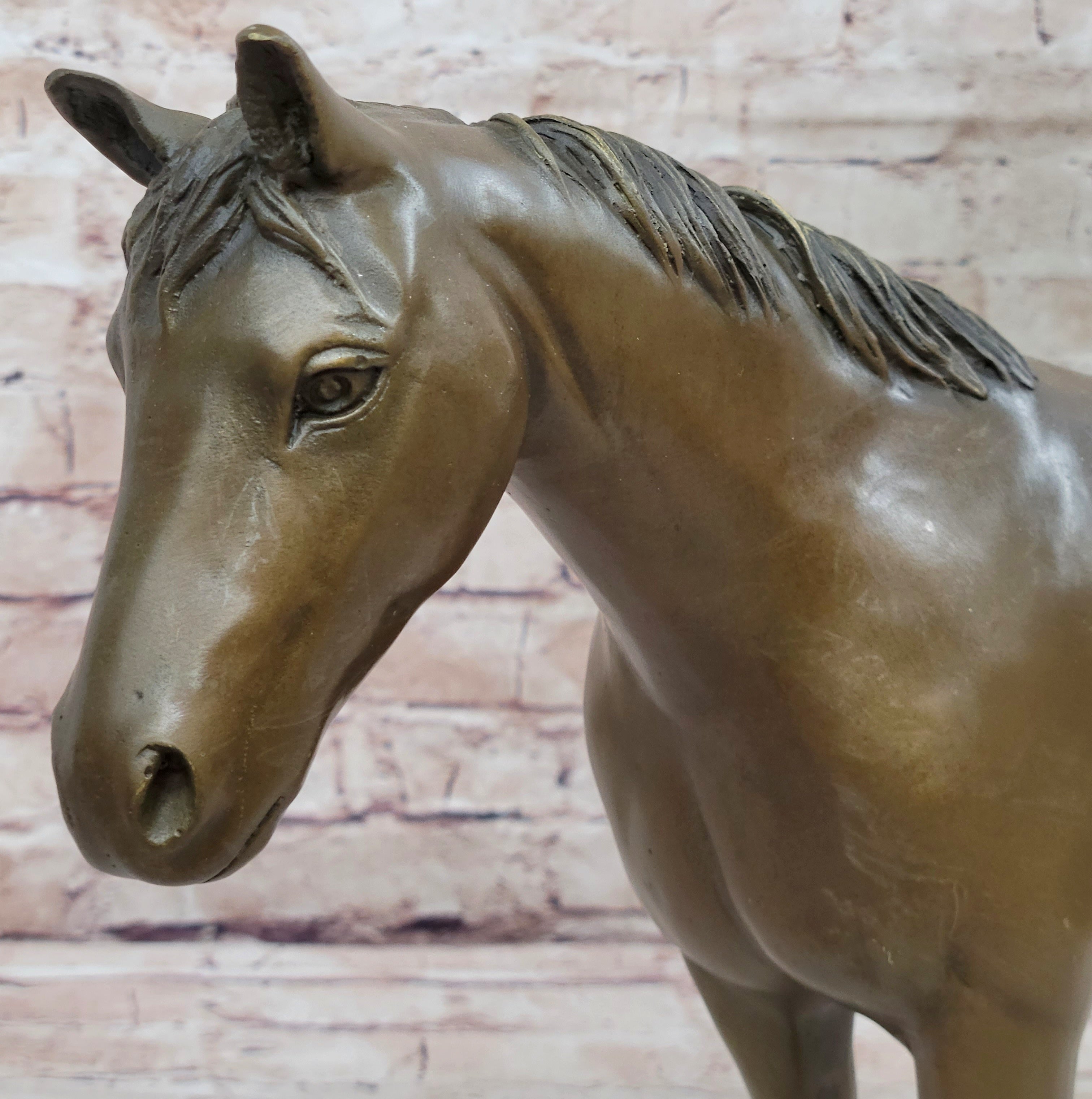 Hot Cast Bronze Horse Figurine Sculpture PJ Mene Art Decor