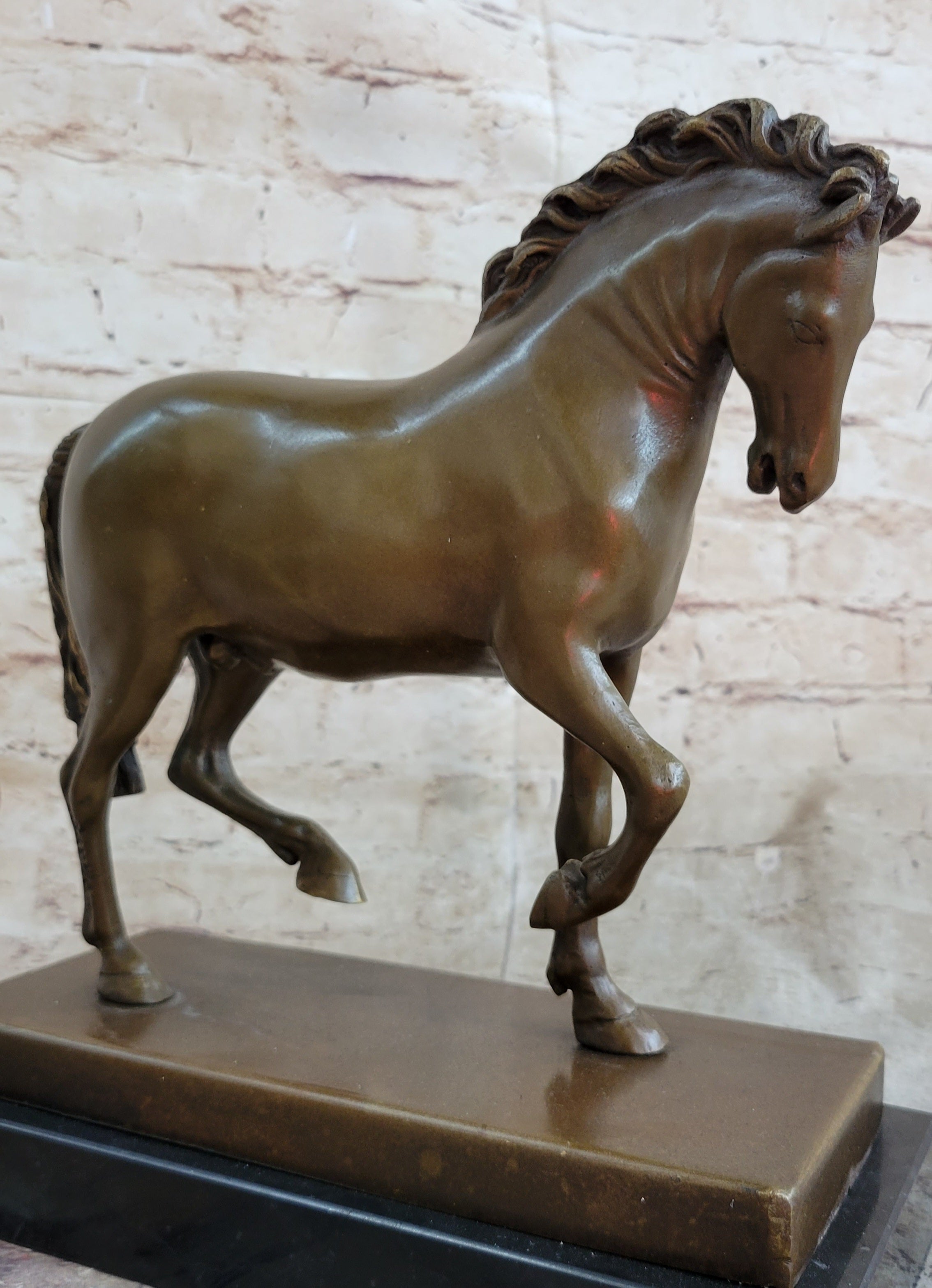 Tang Horse by Barye Art Deco Modern Bronze Sculpture Figurine Hot Cast Statue