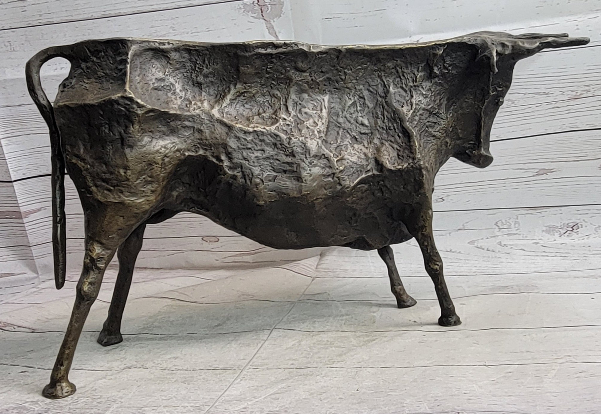 Hot Cast Bronze Metal Bull Sculpture Figure after Picasso Figurine Statue Decor