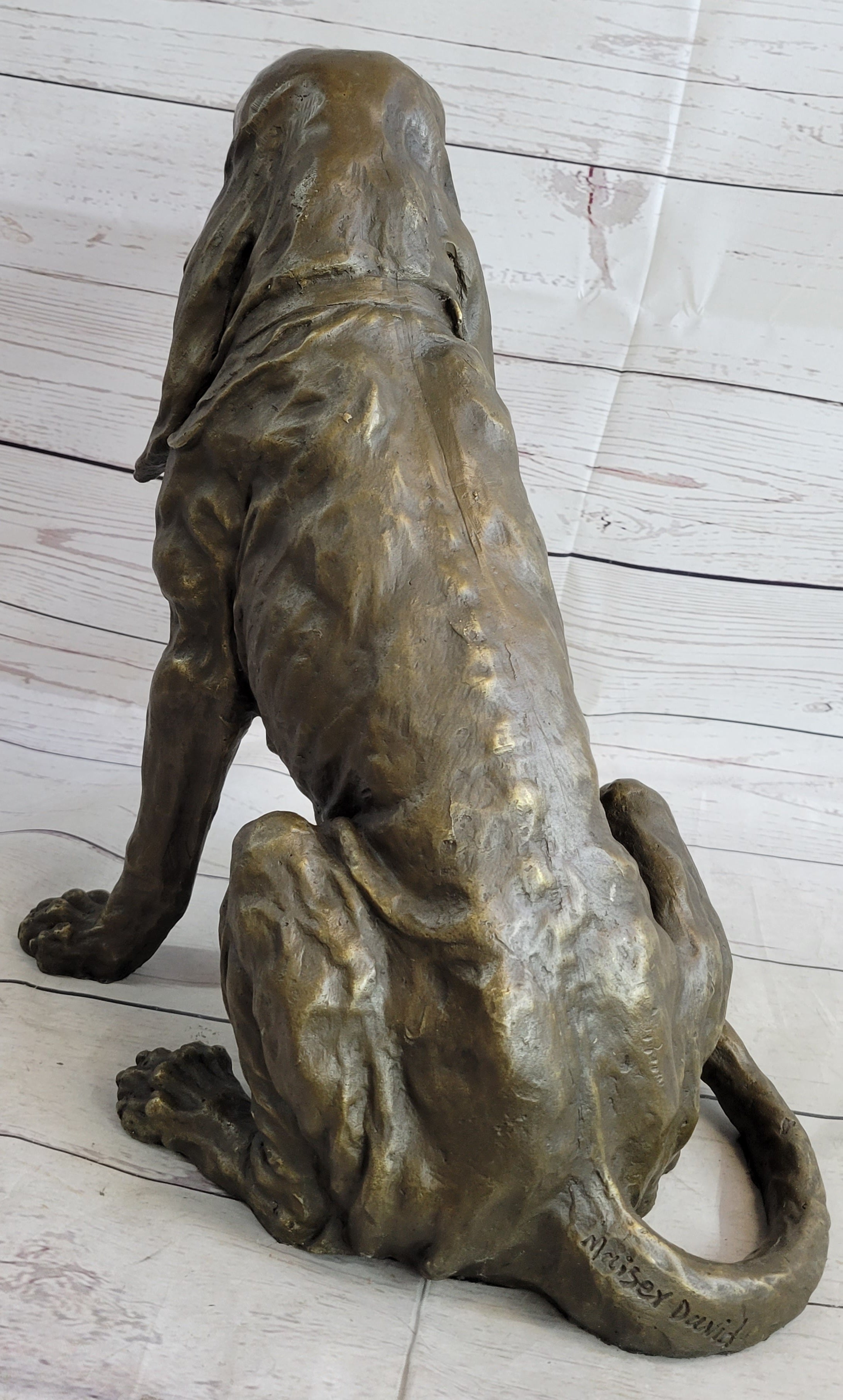 Bloodhound Basset Hound Wrinkly Dog Figure Statue Sculpture 14" x 18"