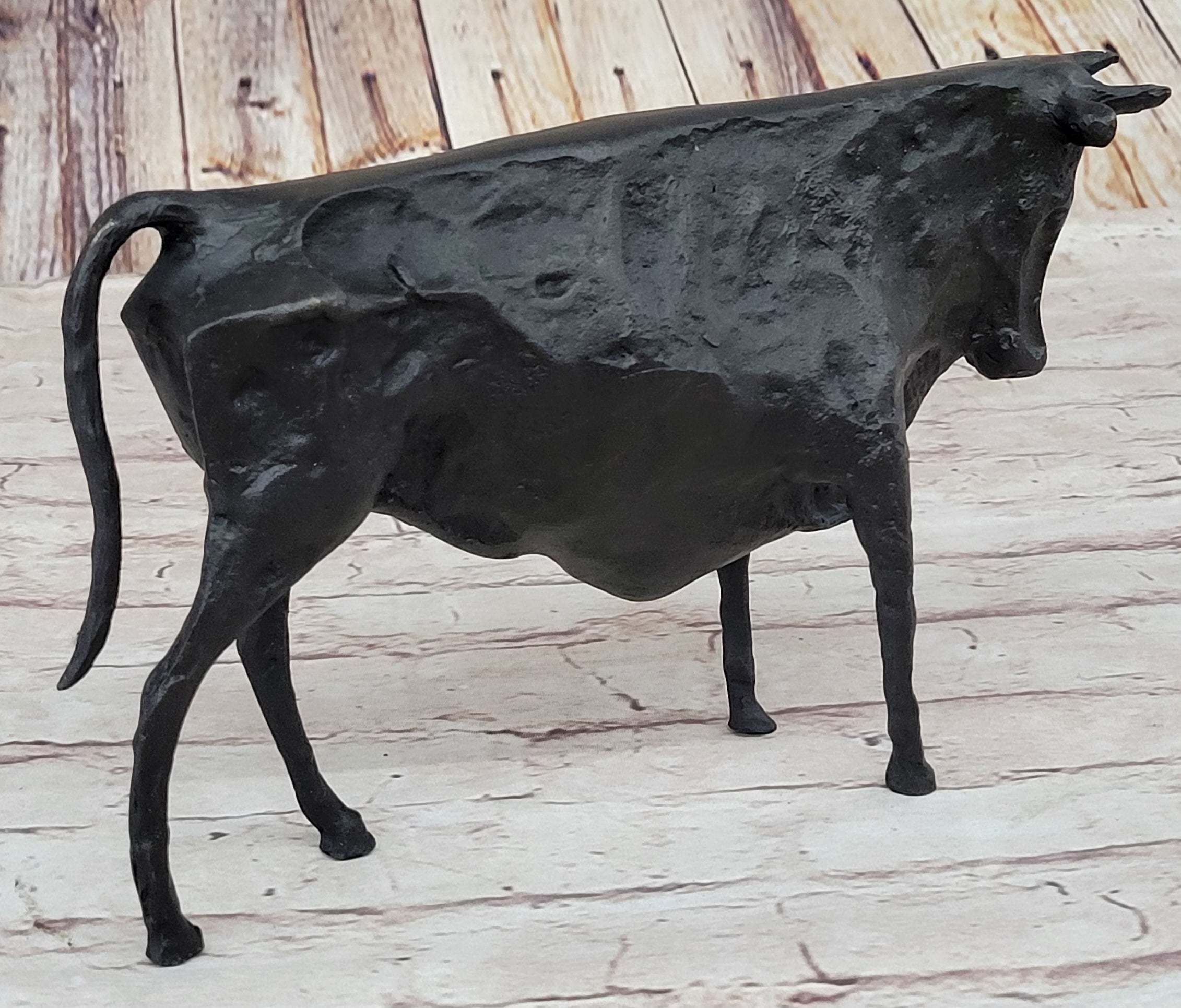 MODERN ART PICASSO BRONZE BULL STATUE CUBIST FIGURE SCULPTURE EL TORO BLACK SALE