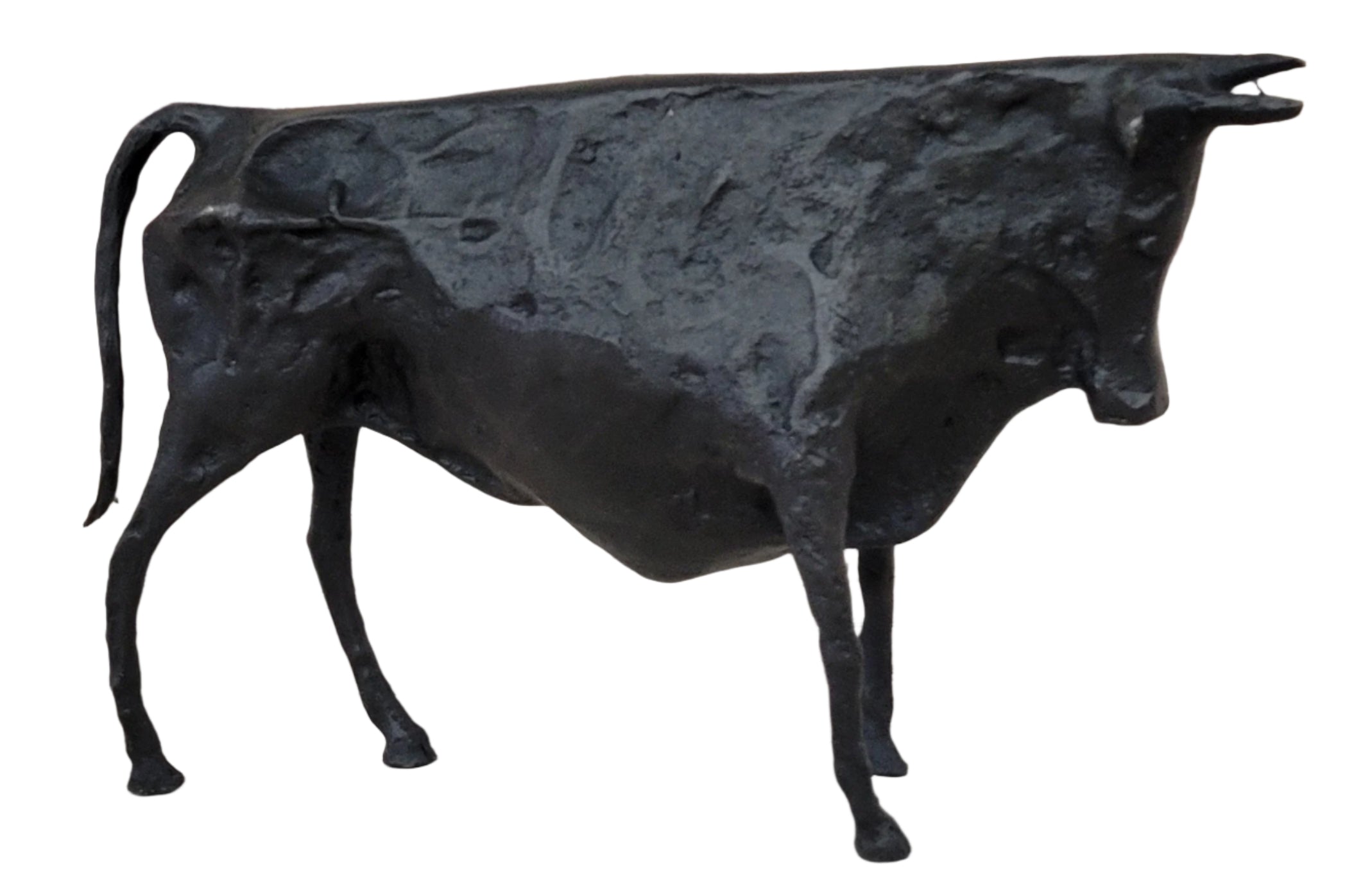 MODERN ART PICASSO BRONZE BULL STATUE CUBIST FIGURE SCULPTURE EL TORO BLACK SALE