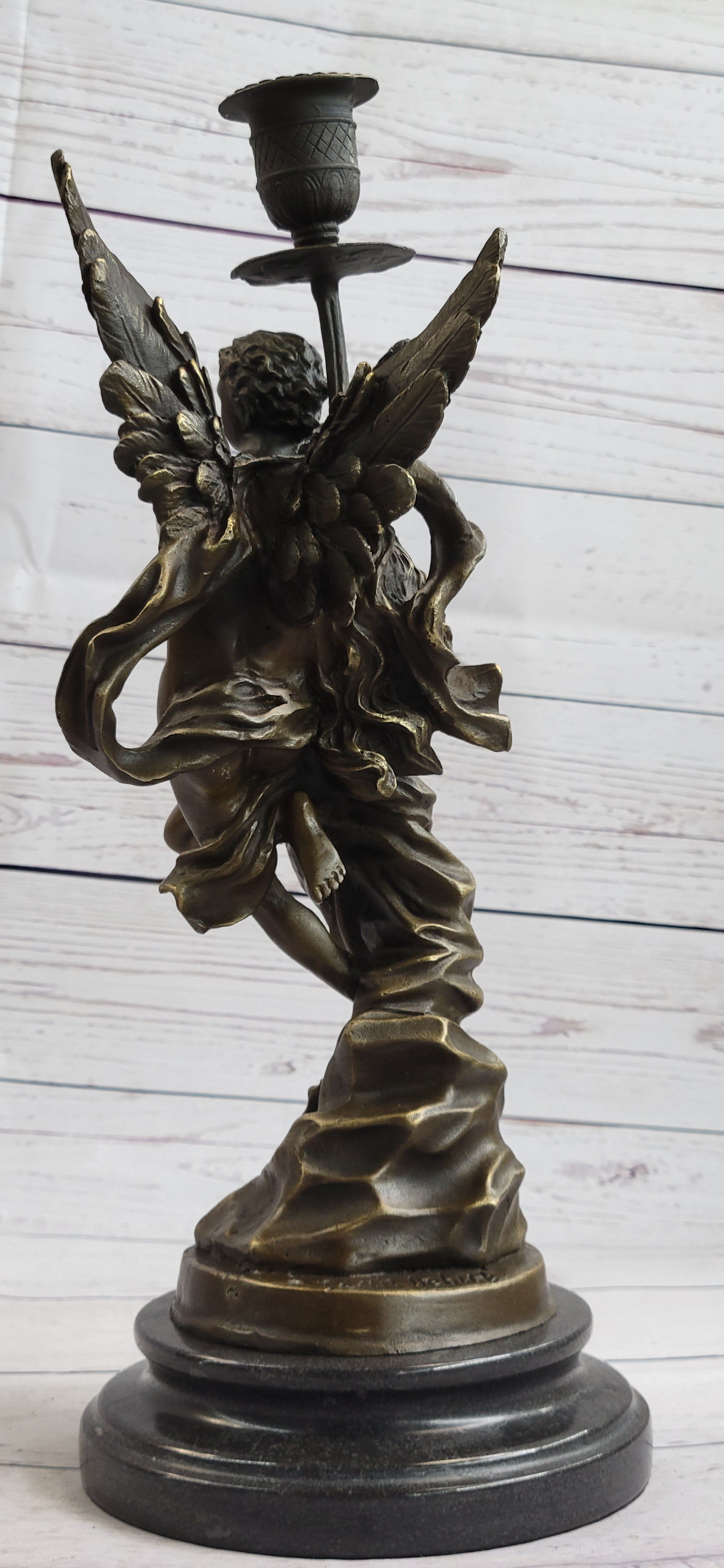 Handmade Bronze Sculpture Angel 'Psyche and Eros Statue Figure Cupid