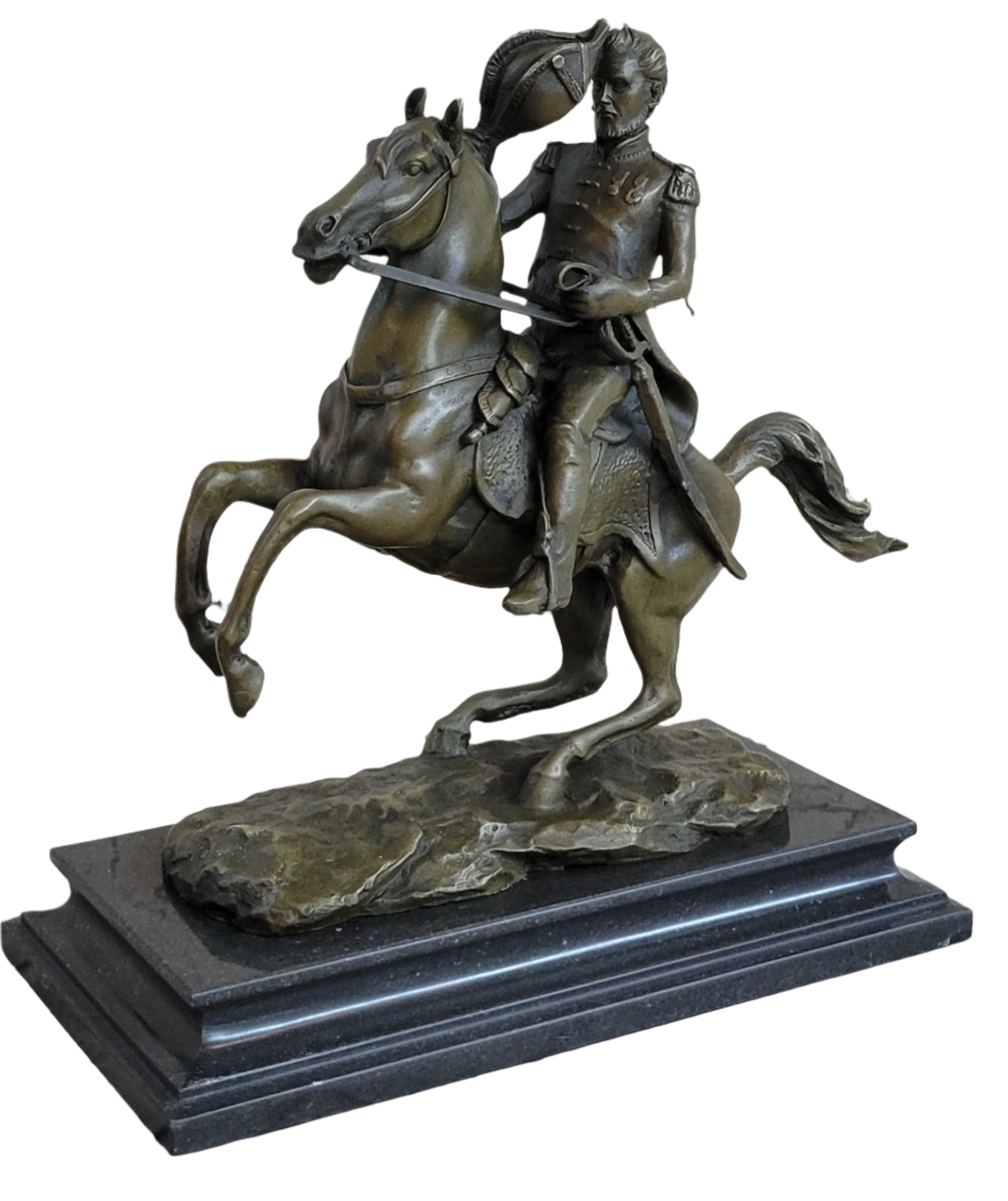 Henry Warner Slocum Union General on Horseback - Bronze Sculpture Replica Statue