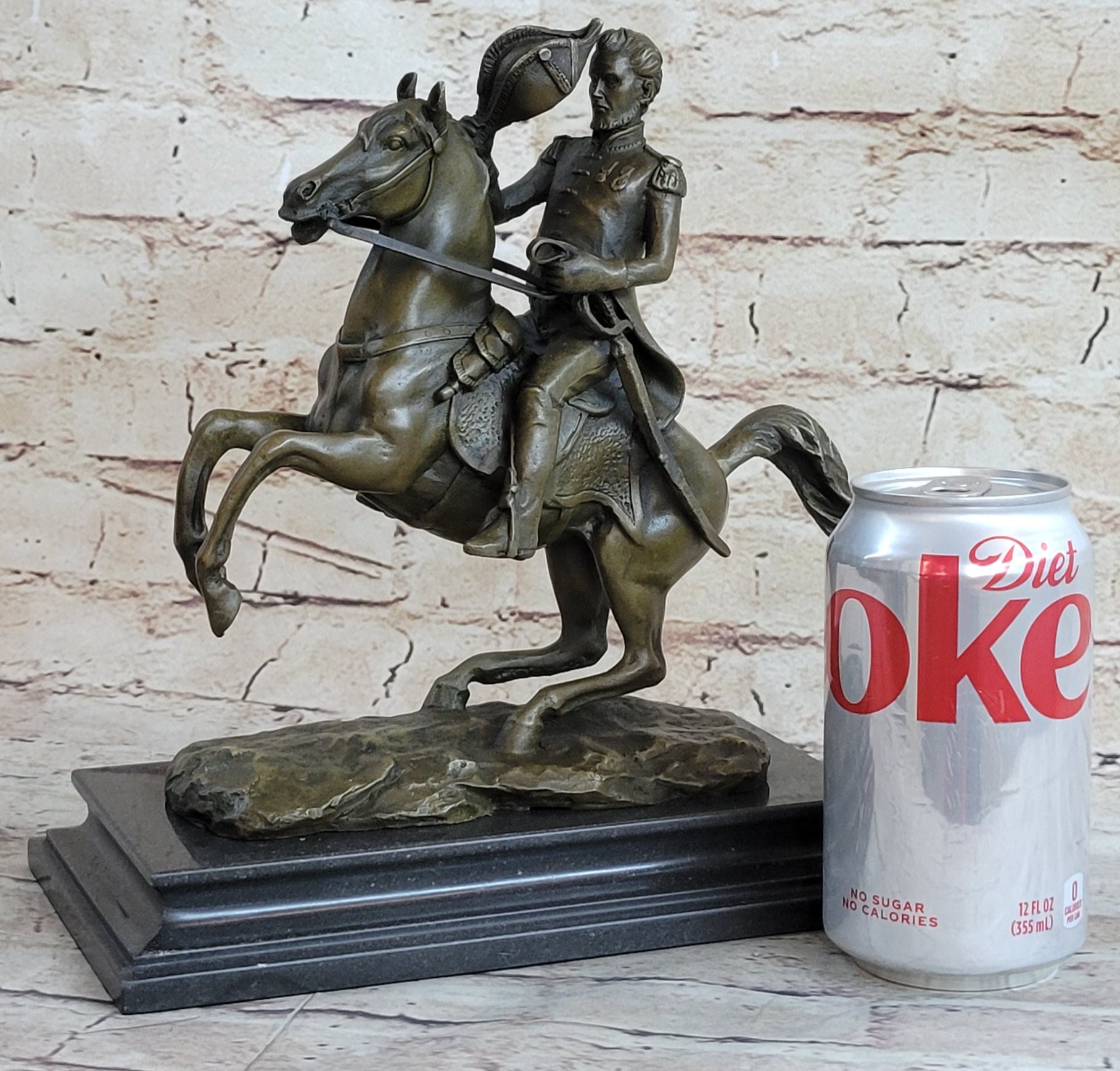 Henry Warner Slocum Union General on Horseback - Bronze Sculpture Replica Statue