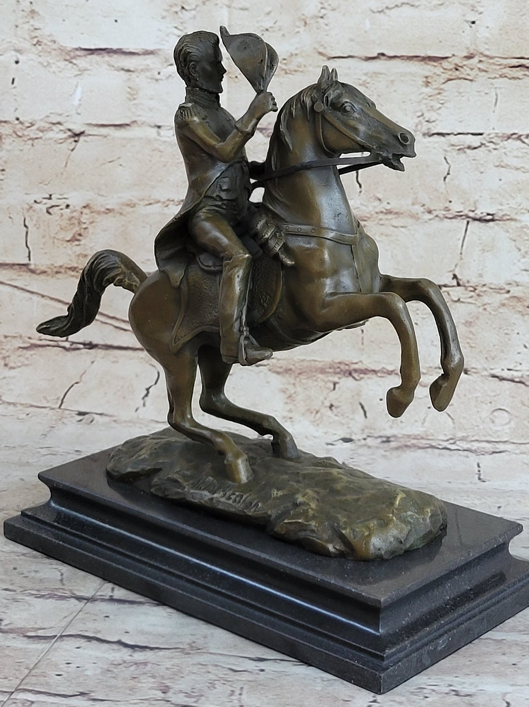 Henry Warner Slocum Union General on Horseback - Bronze Sculpture Replica Statue