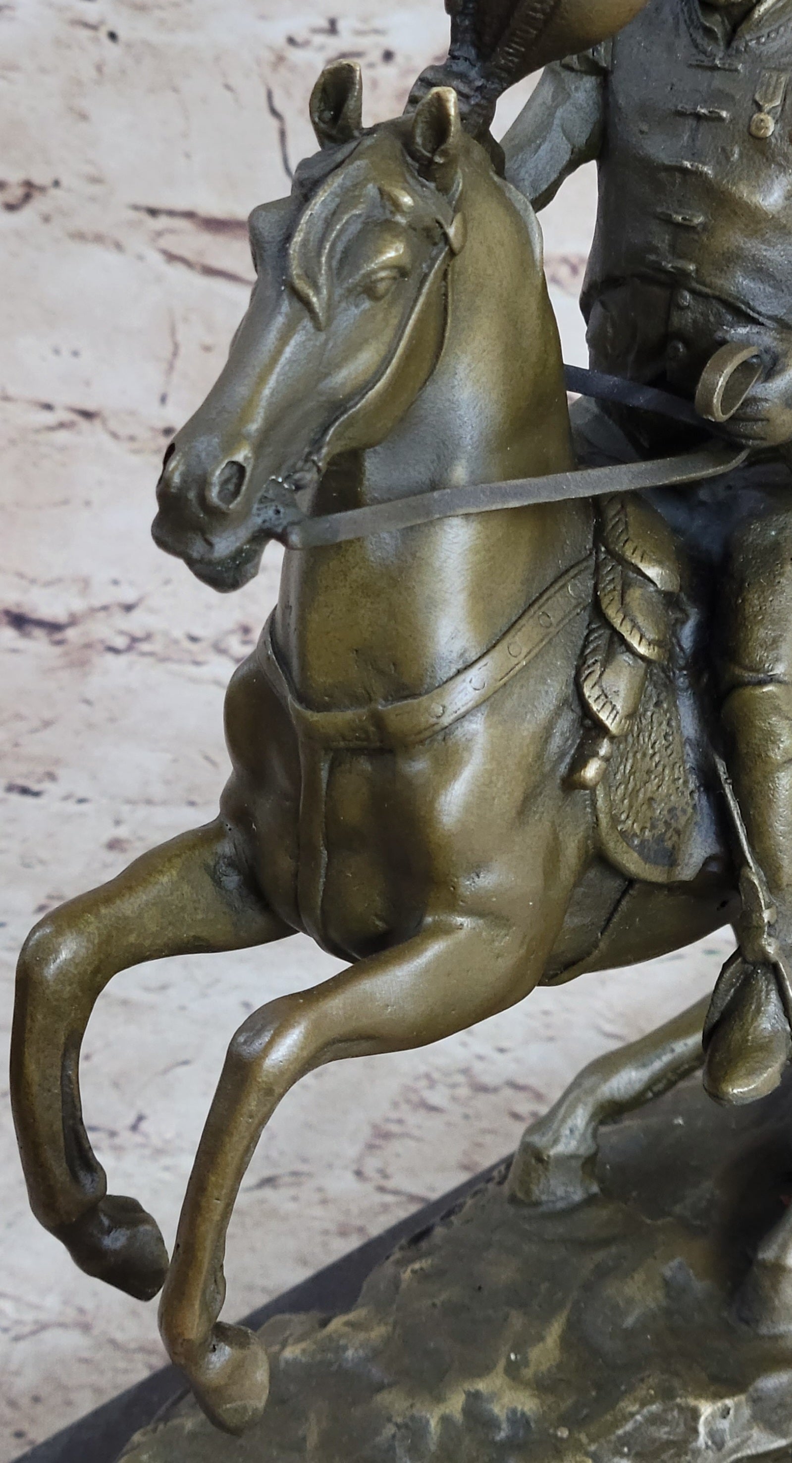 Henry Warner Slocum Union General on Horseback - Bronze Sculpture Replica Statue