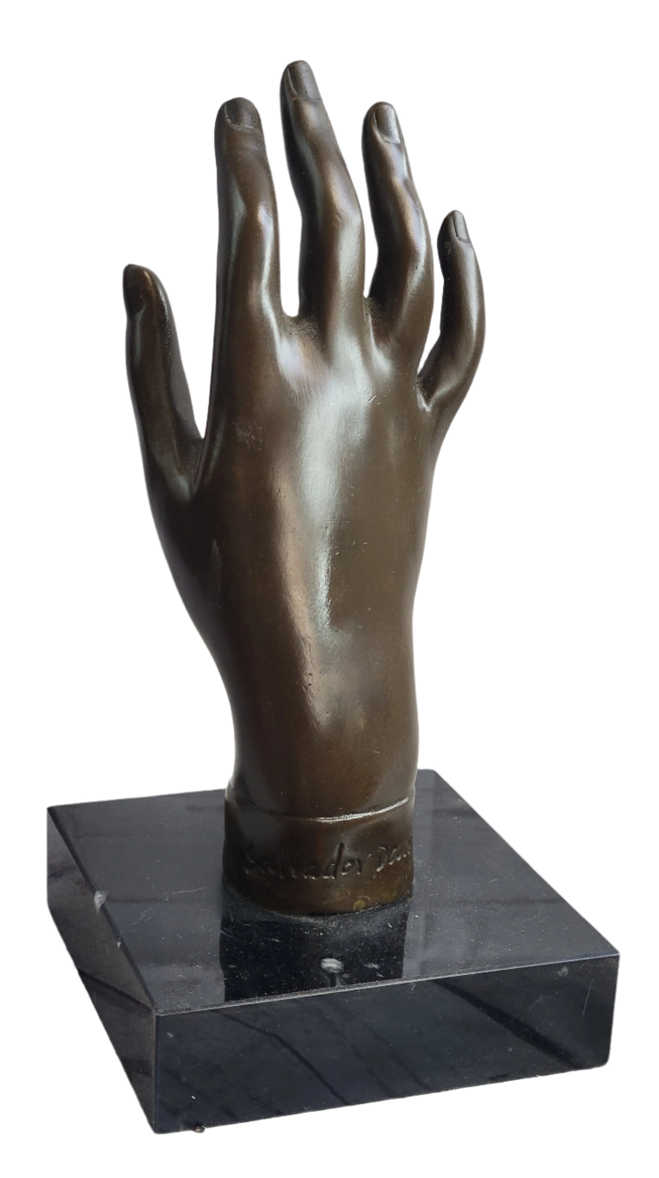 Hot Cast Salvador Dali Female Hand Genuine Bronze Sculpture Figurine Figure