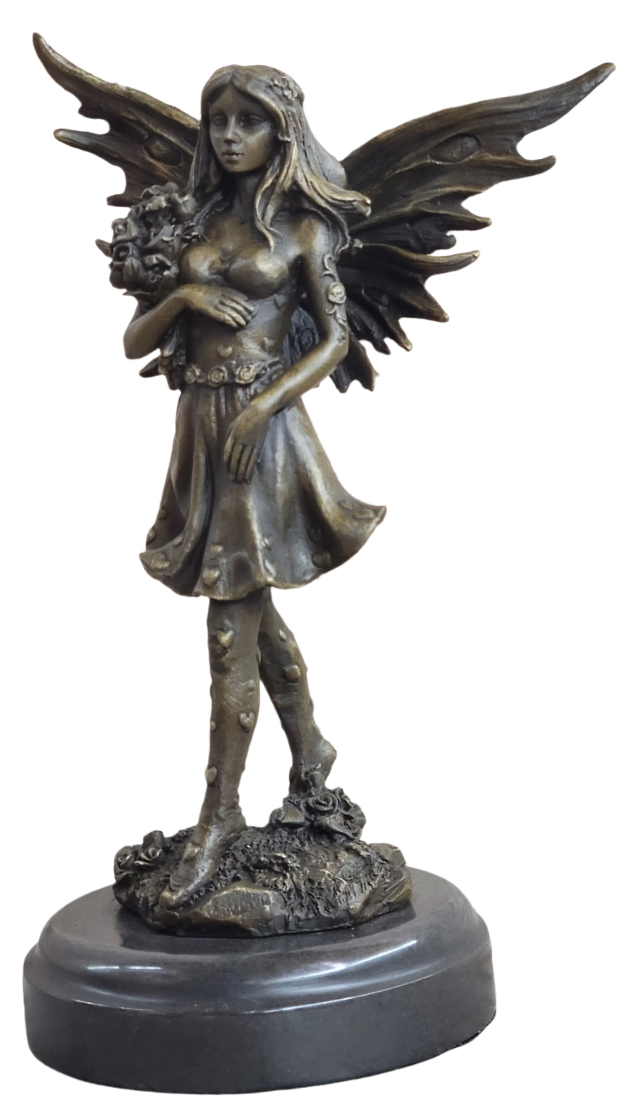 Art Deco Fantasy Butterfly Fairy Angel Museum Quality Classic Artwork Bronze Sta