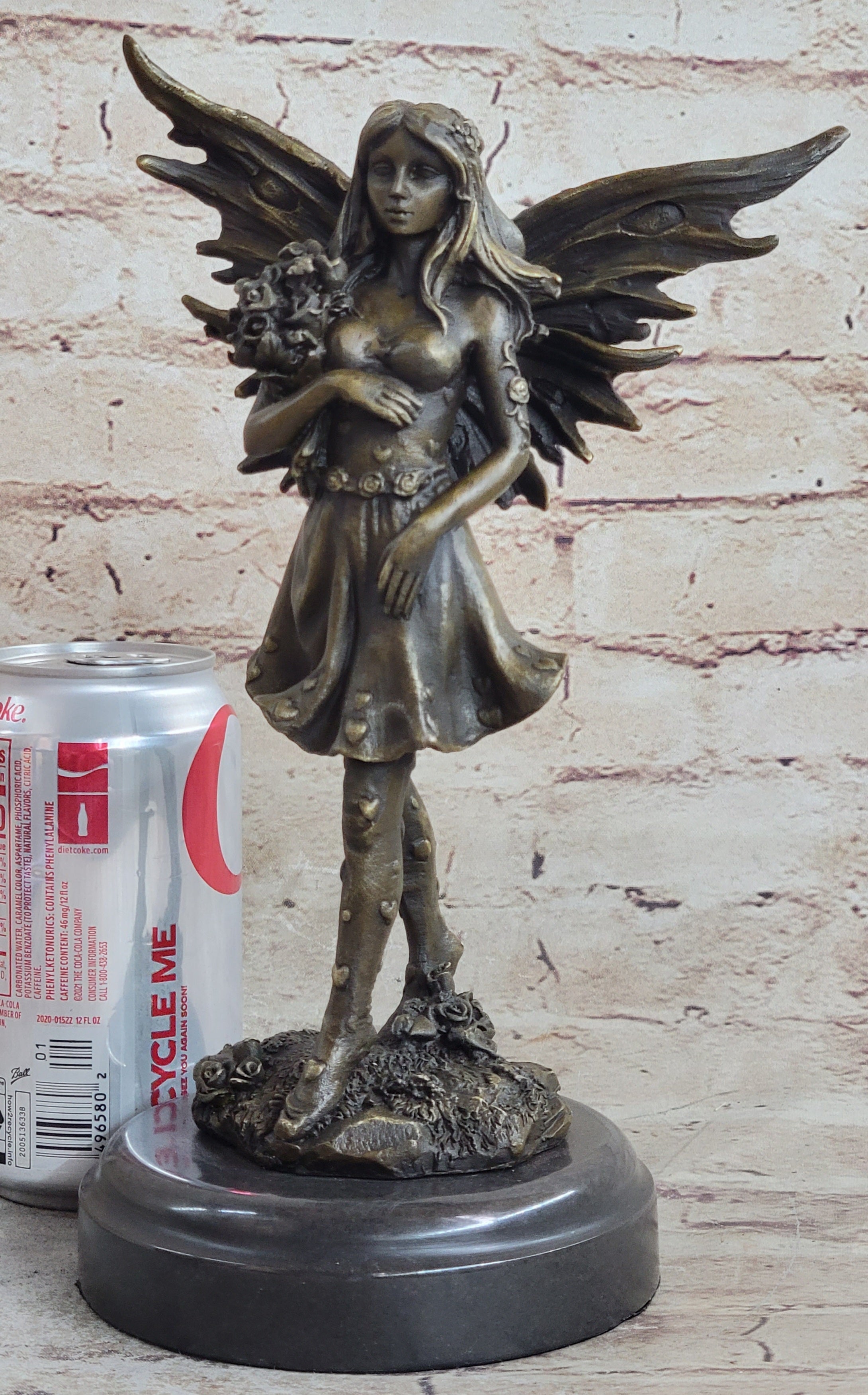 Art Deco Fantasy Butterfly Fairy Angel Museum Quality Classic Artwork Bronze Sta